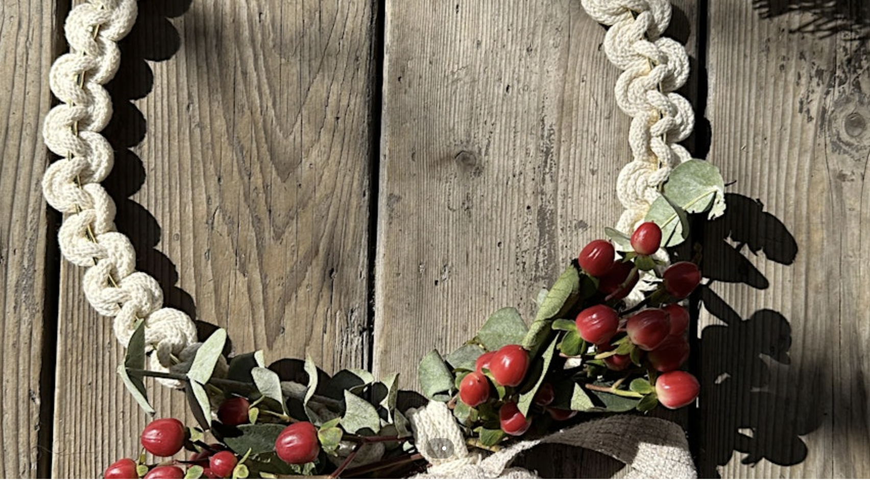 Macrame Winter Wreath Workshop