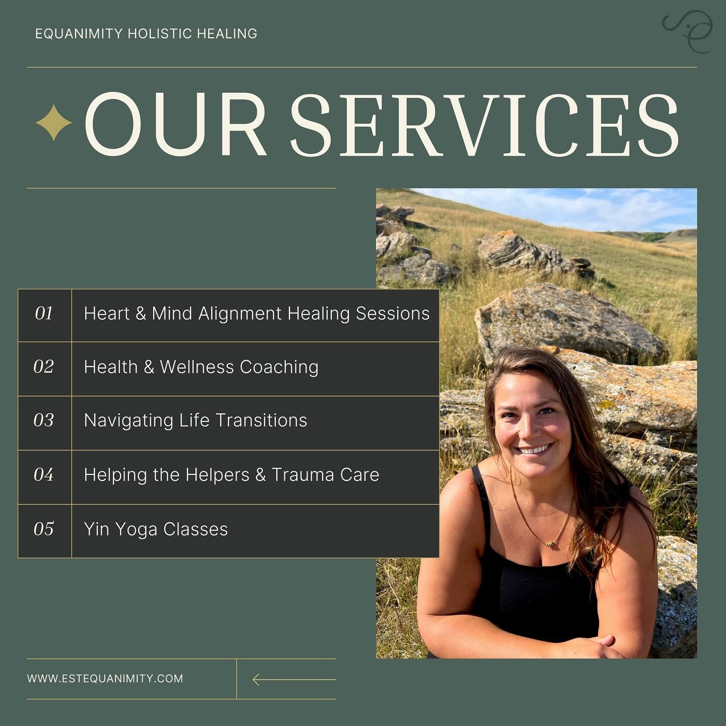 🌿✨ What I Offer

At Equanimity Holistic Healing, I provide a wide variety bringing all my passions of health and wellness practice to one place. 

💡 Coaching to help you align your mindset and habits with your goals.
🤲 Therapeutic guidance and hea