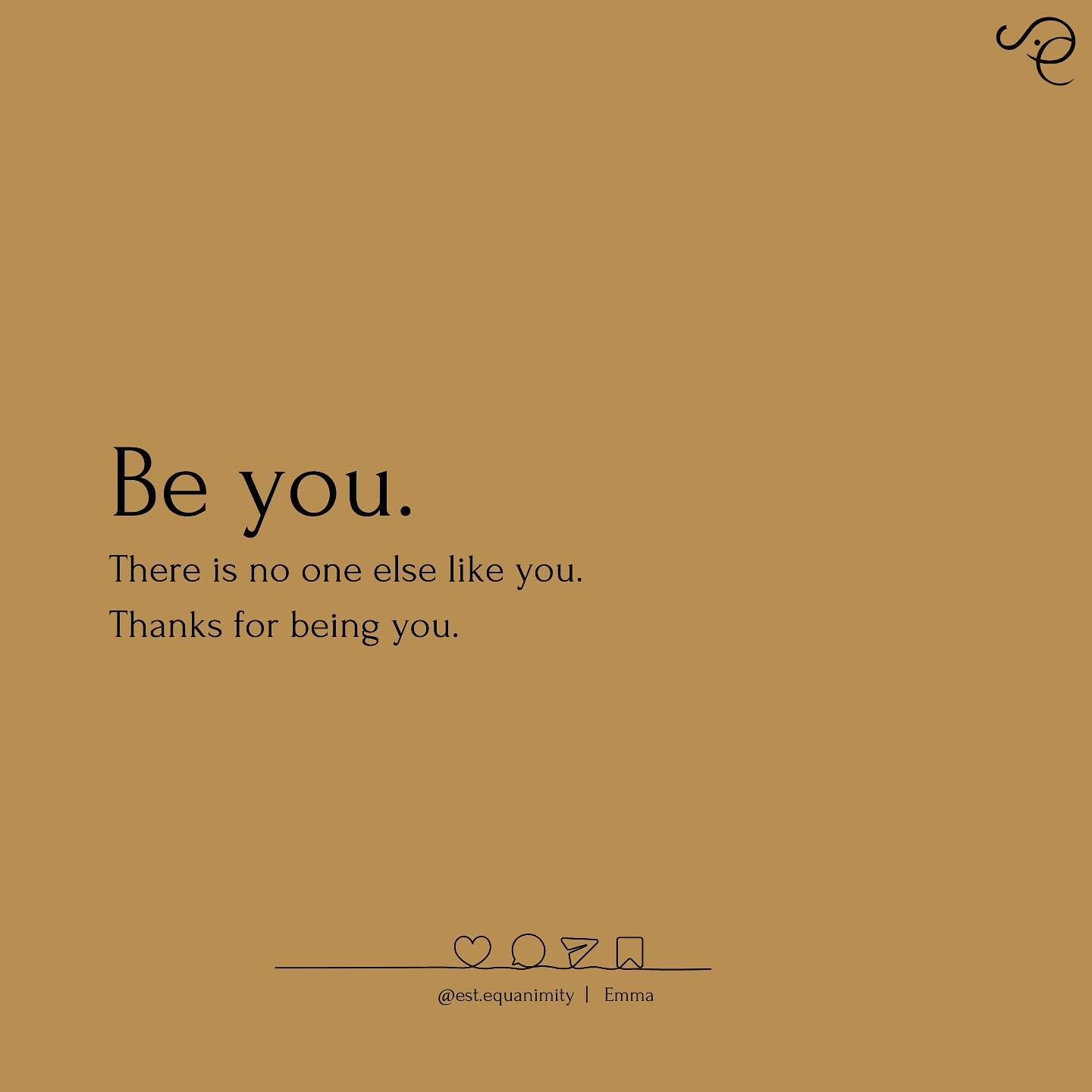 💥 Be the You-est You

There is power in your presence. No one else can be who you are &mdash; and that is your superpower. 

Thank you for showing up as YOU.

#OwnYourPower #UnapologeticallyYou #BeTheOnlyYou #PowerInAuthenticity #SelfLove #Equanimit