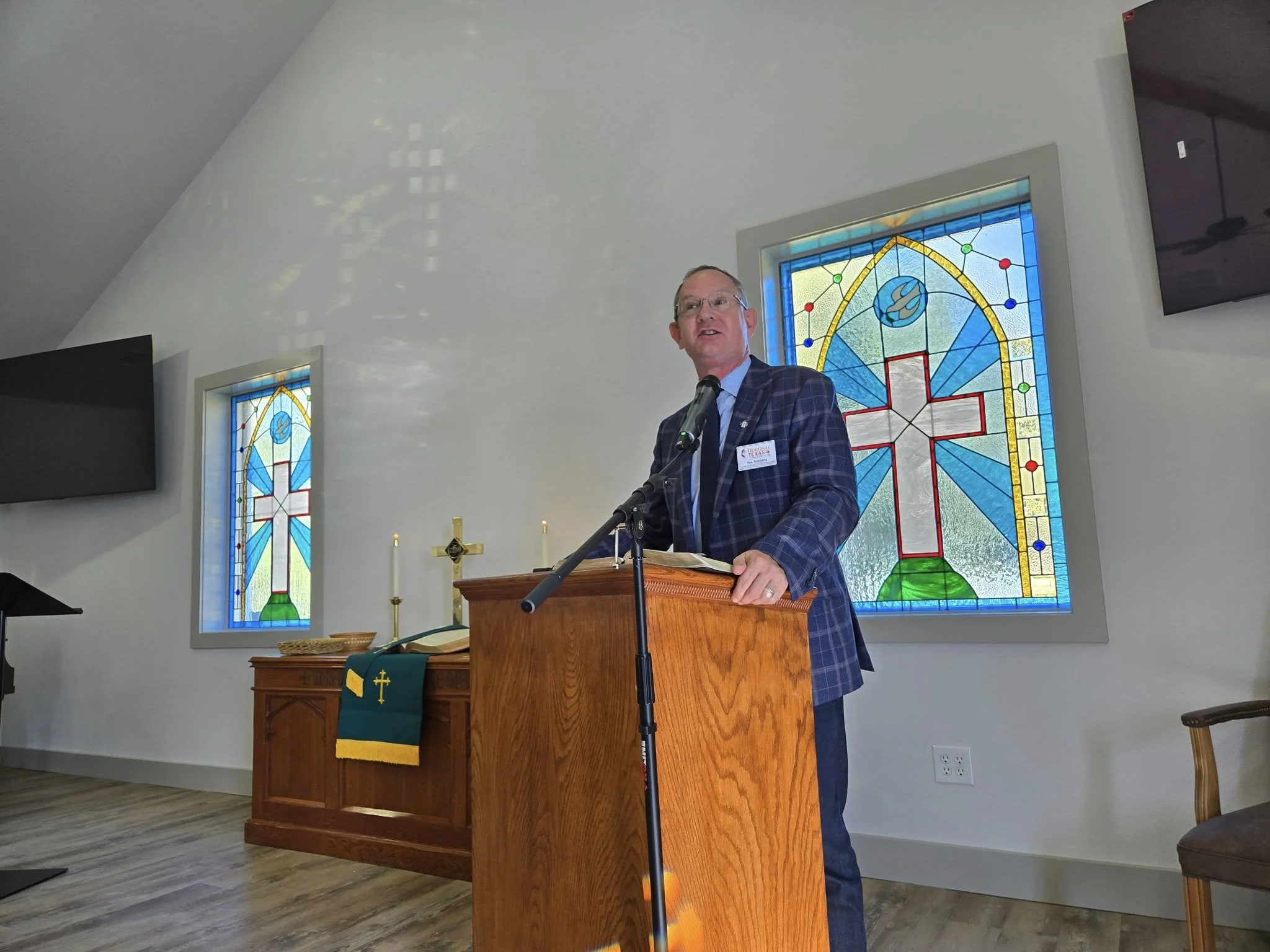 Worship Service in Open Door UMC Clyde Texas
