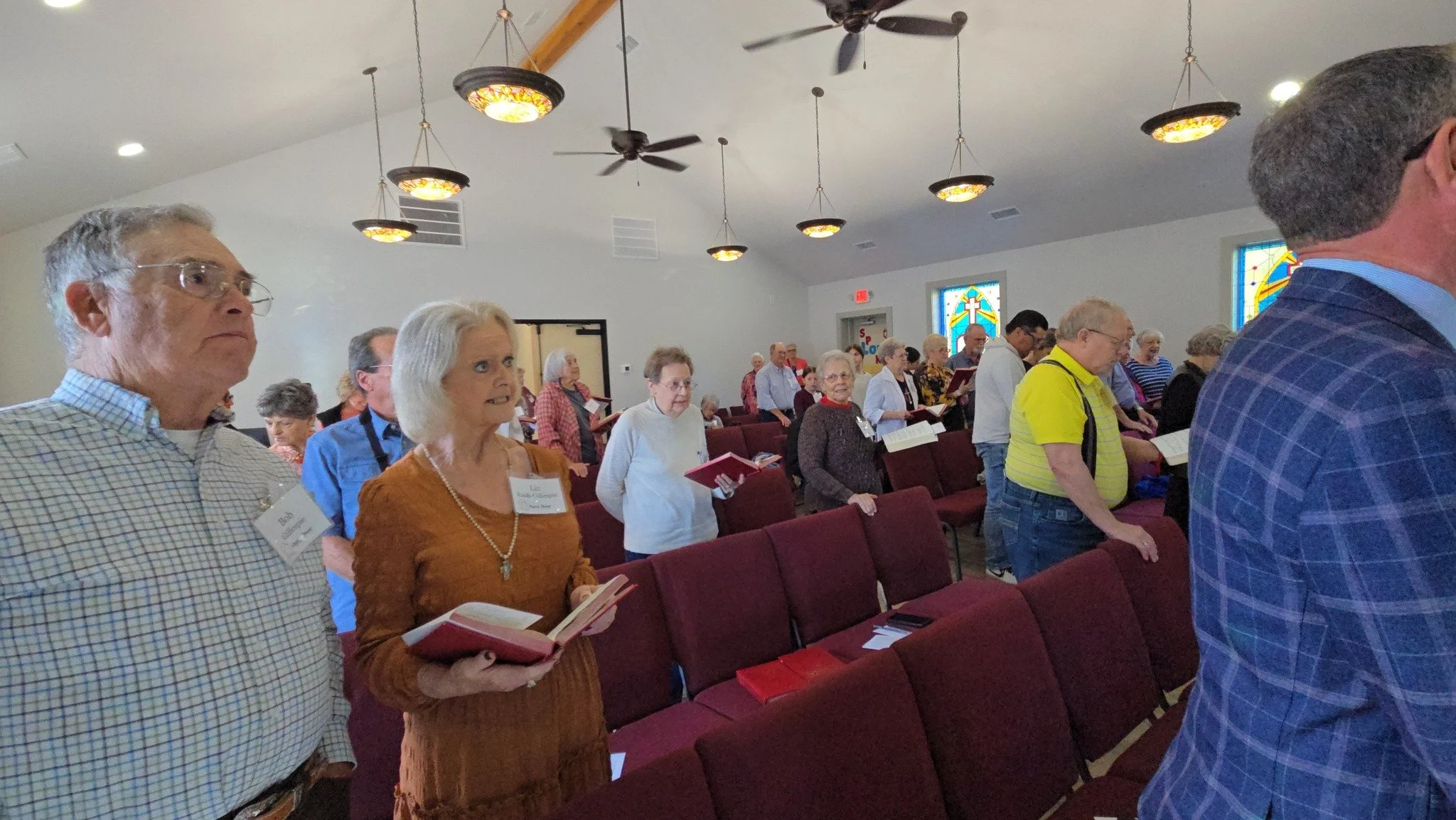 New building worship service Clyde Texas Open Door UMC near Abilene Texas