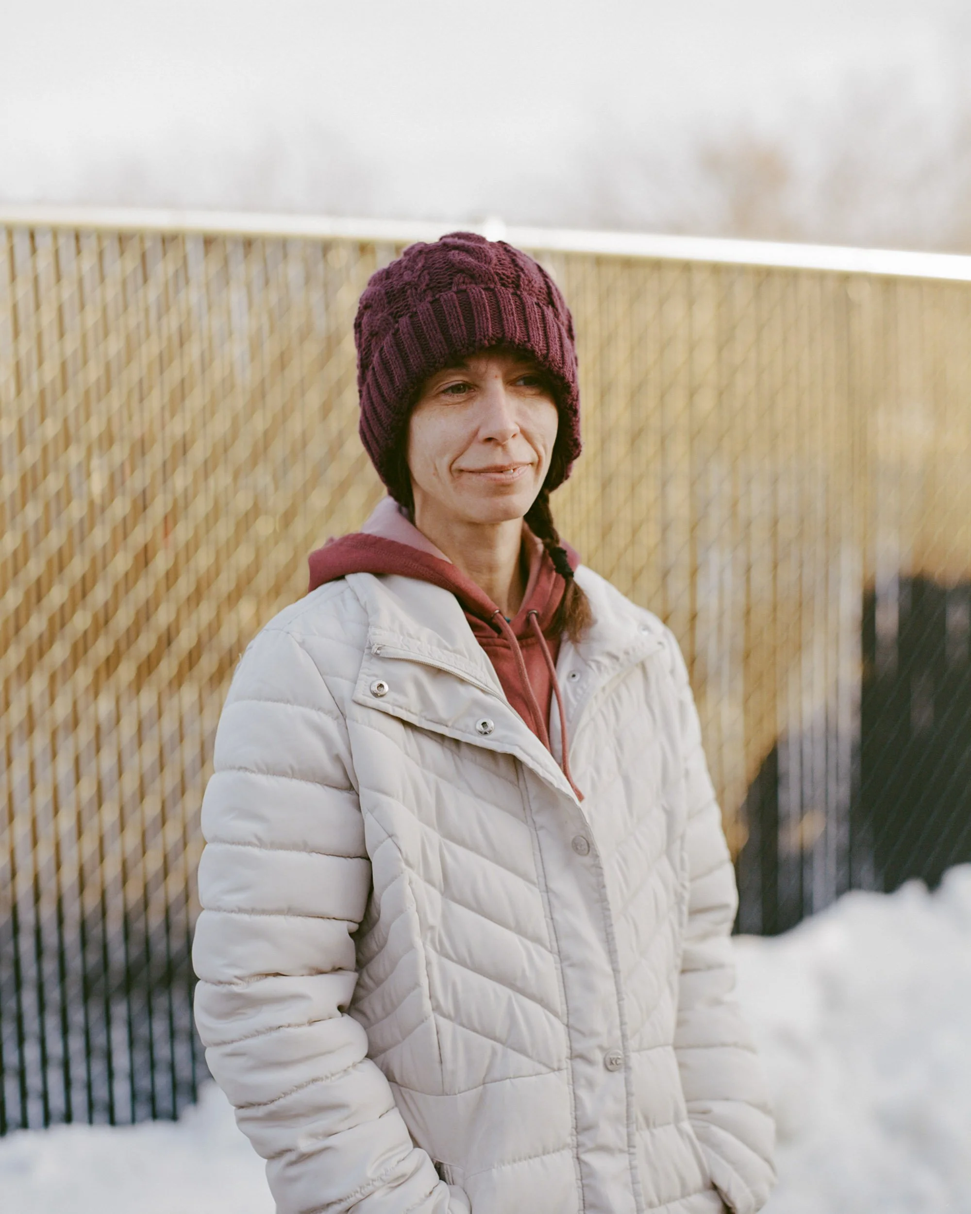 Kristina Hulings, a guest at The Flathead Warming Center. She lost her housing 7 years ago and has been struggling with finding a reliable place to live on and off over that time.
