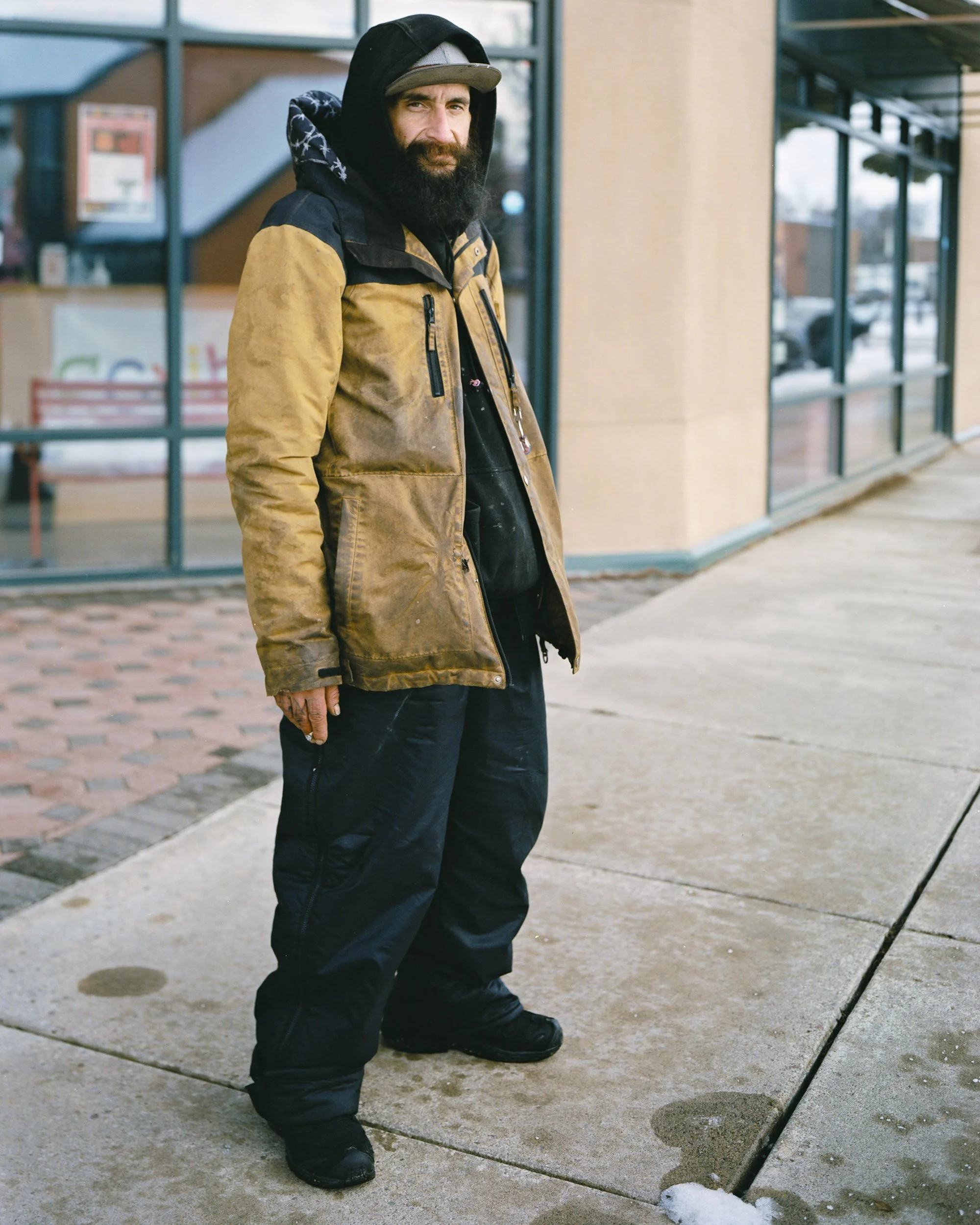 Cipriano Vasquez in Kalispell, MT. Cipriano grew up in the neighboring town of Columbia Falls, and has been homeless for the past year after dealing with financial issues stemming from family healthcare problems.