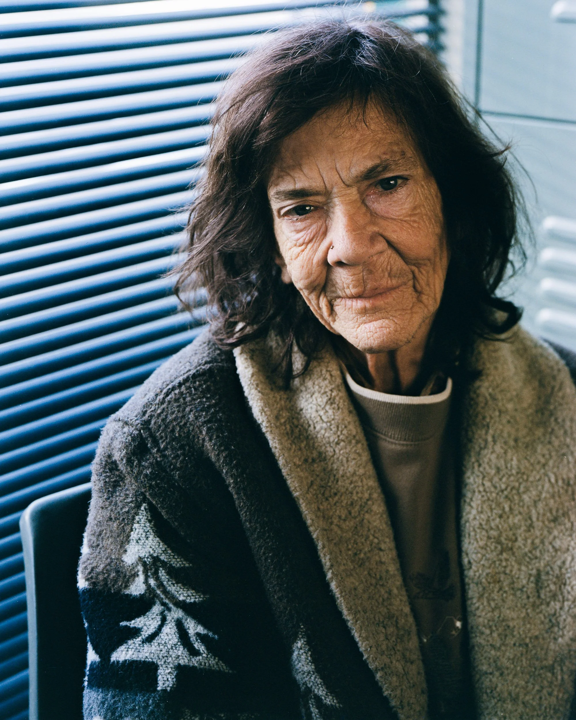 Melanie Arend, a guest at the Kalispell Warming Center. Melanie had been taking care of her elderly mother whom she stayed with, but after their relationship became strained last year she has had to resort to living on the streets.