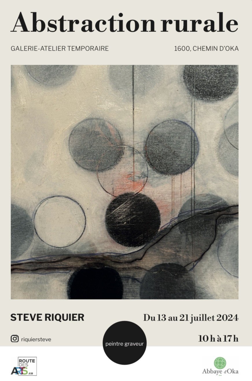 Affiche d'exposition Abstraction rurale , 2024