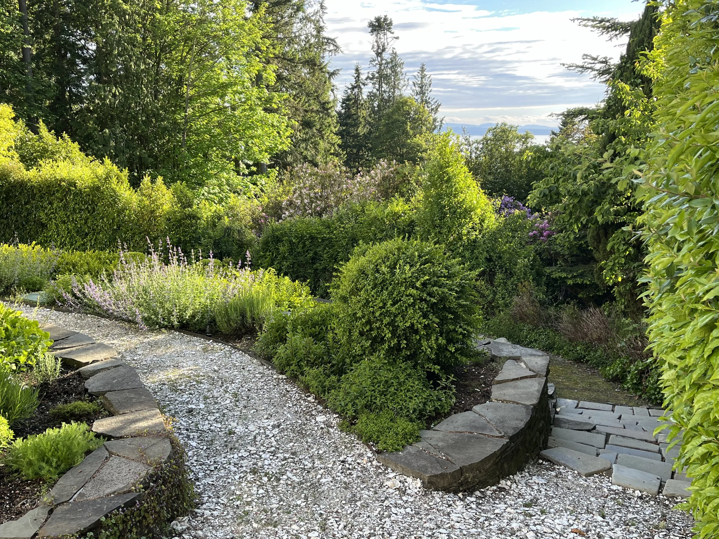Herb garden and stone walls — Shoreline