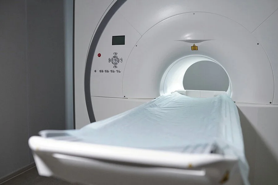 CT scanner used for diagnostic imaging and medical testing at North Runnels Hospital District.