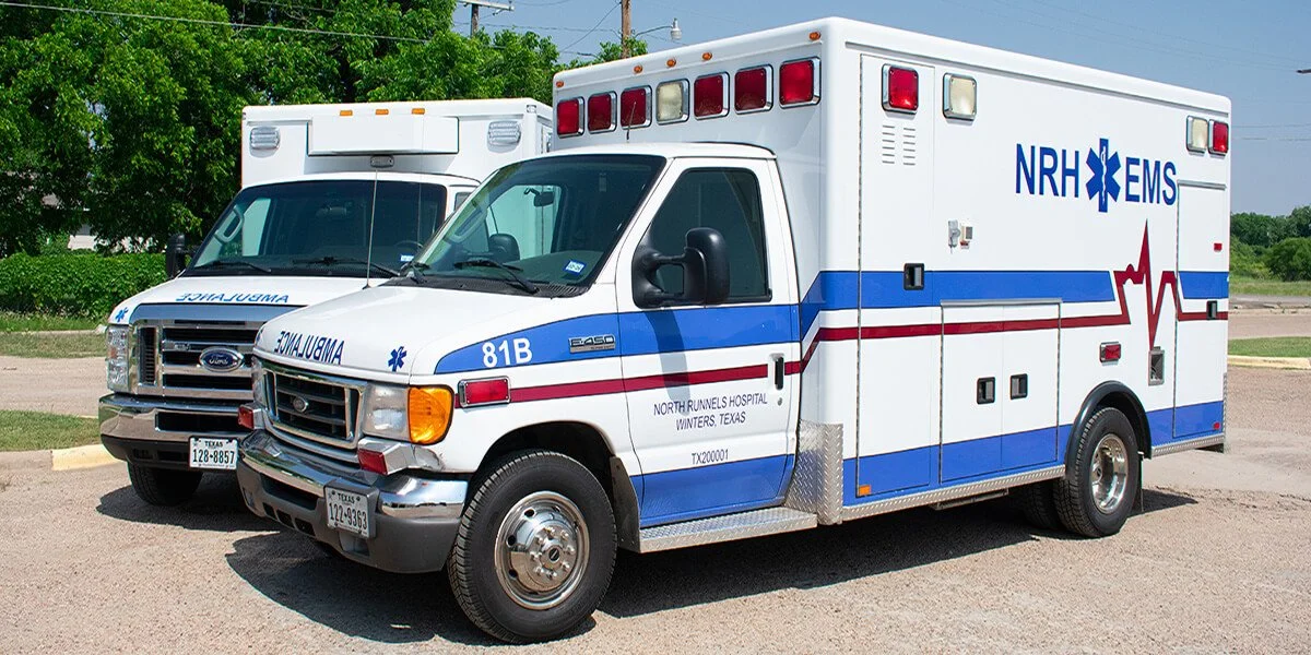 North Runnels Hospital District EMS ambulances providing emergency medical services in Winters, Texas and surrounding communities