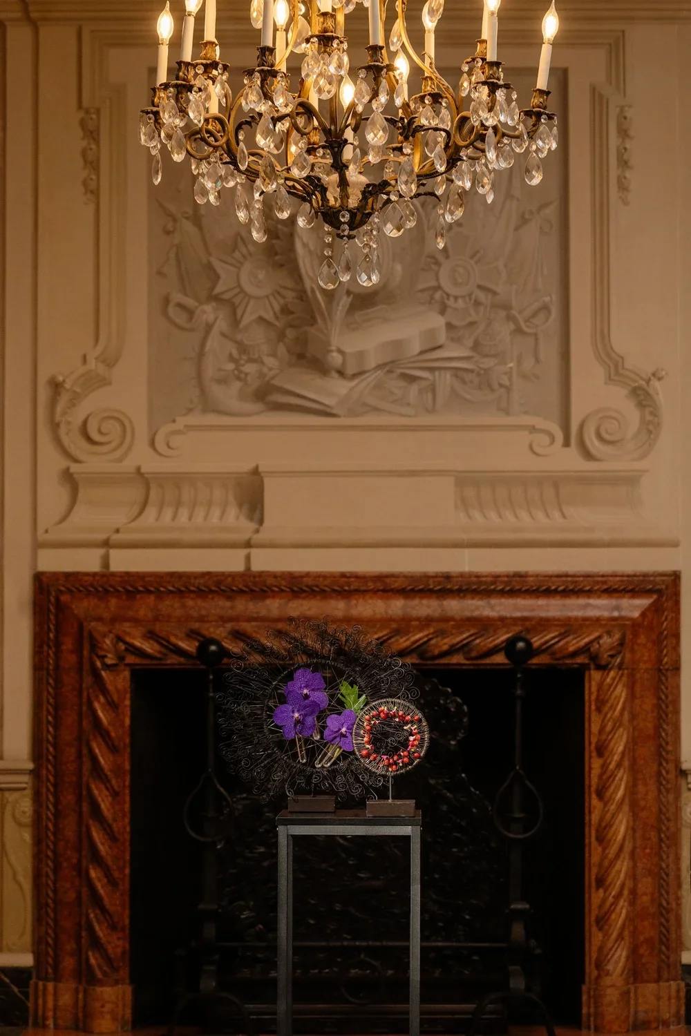 Carved Chinese Fire Screen