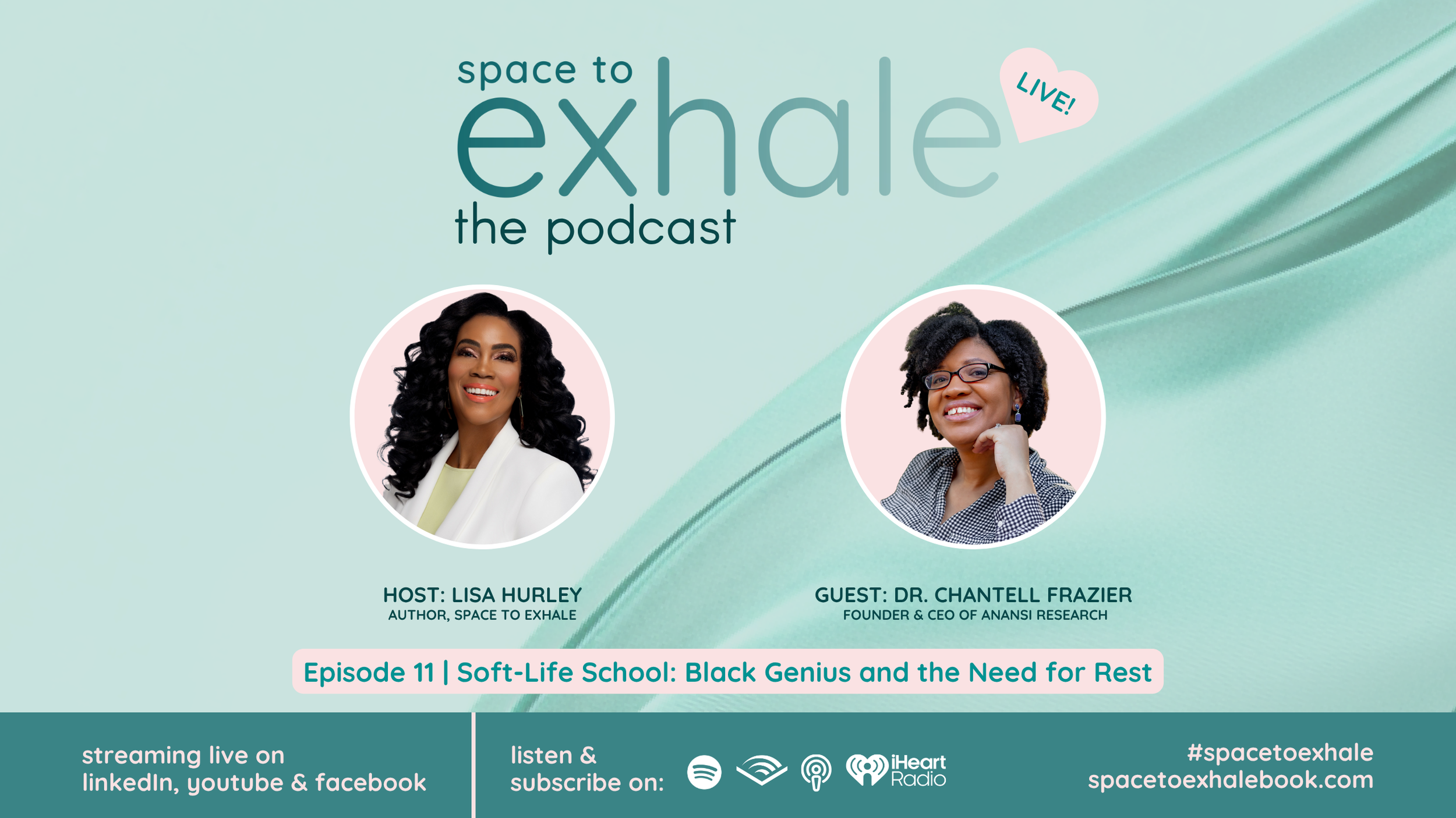 Soft-Life School: Black Genius and the Need for Rest featuring Dr. Chantell Frazier. Rest isn't a reward; it's a human need. Listen on Spotify ↑ 