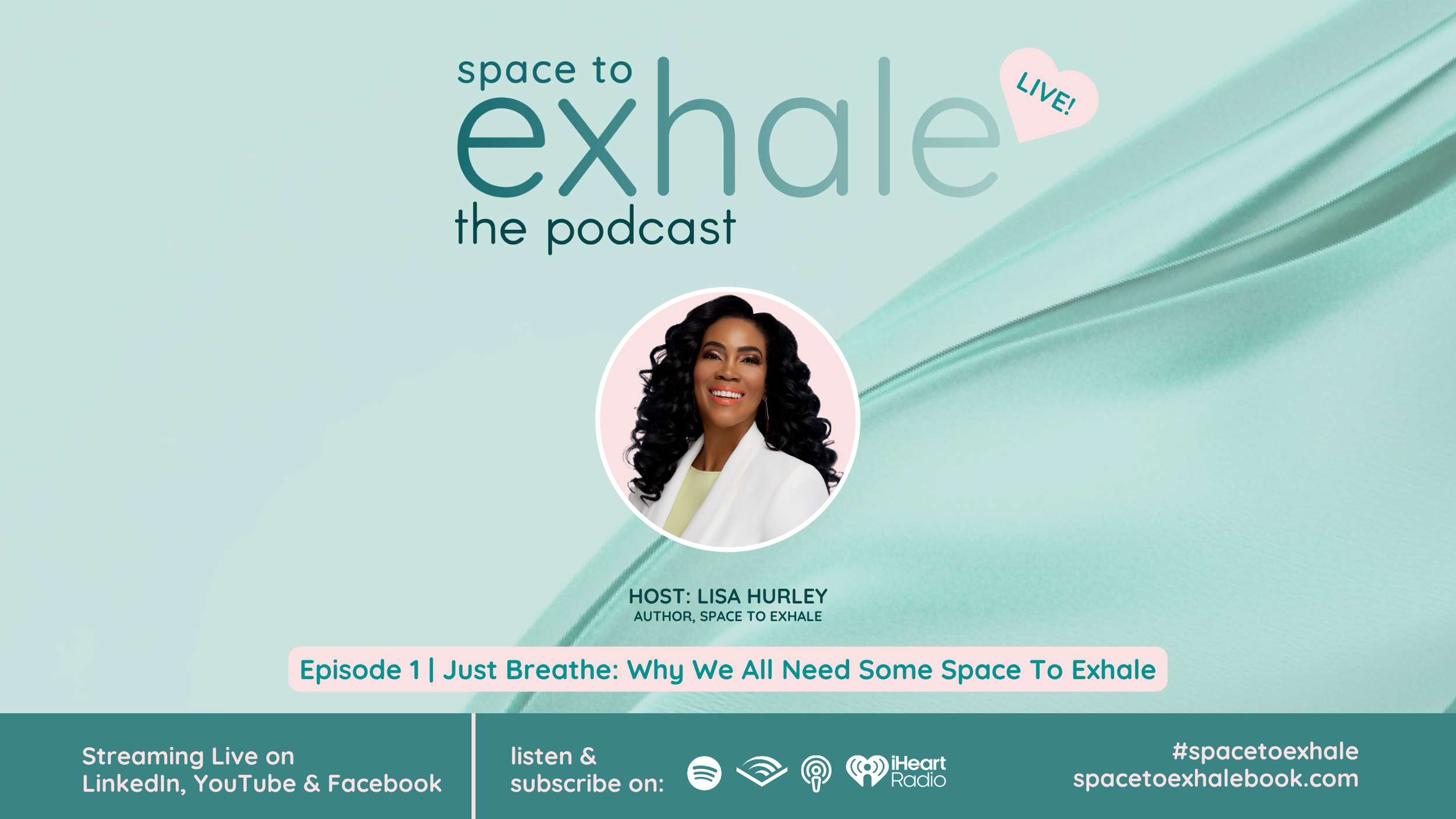 Just Breathe: Why We All Need Some Space To Exhale, featuring Lisa Hurley. Everything begins with one deep, healing breath. Listen on Spotify ↑ 