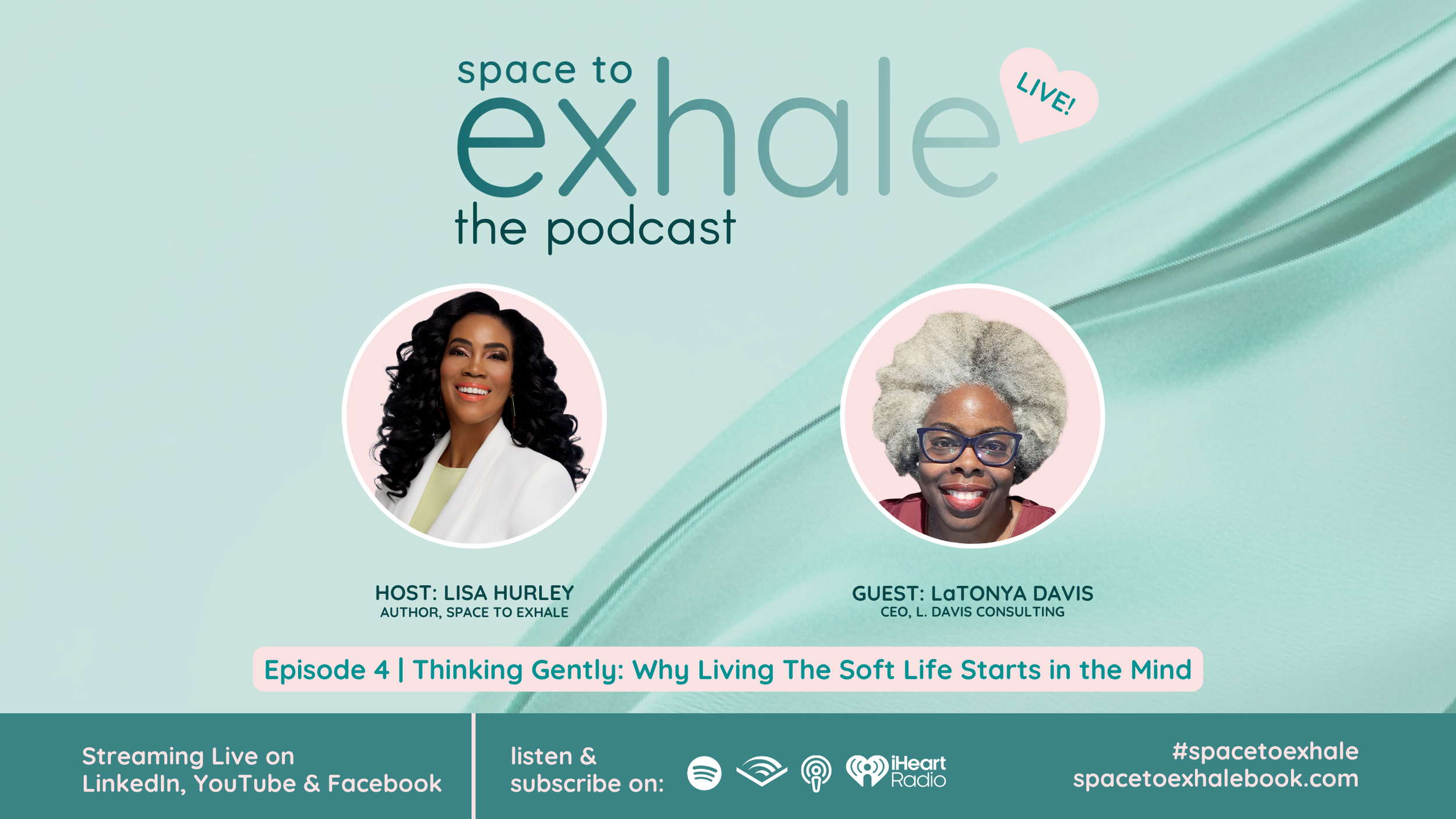 Thinking Gently: Why Living the Soft Life Starts in the Mind, featuring LaTonya Davis. The tenderest thoughts often create the deepest change. Listen on Spotify ↑ 