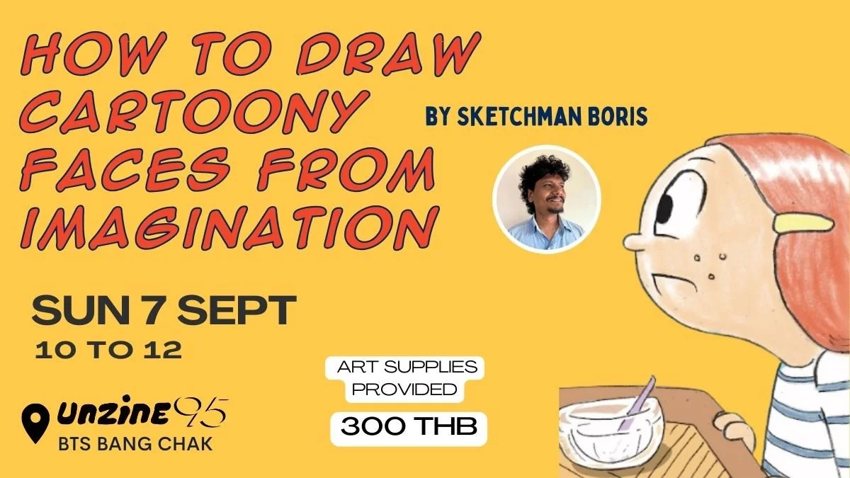 How to draw cartoony faces from imagination