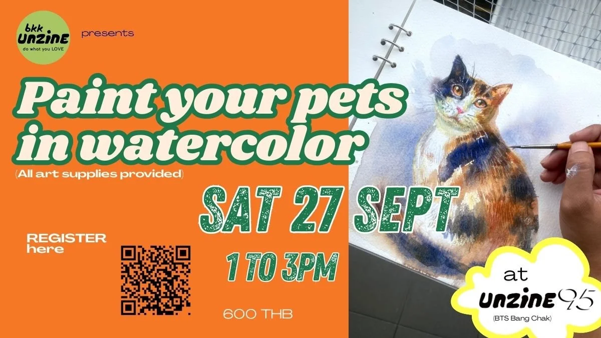 Paint your pets in watercolor