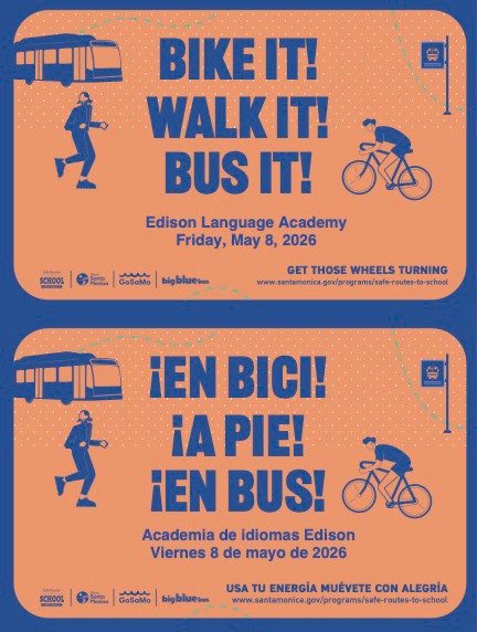 Bike it ! Walk it! Bus it!