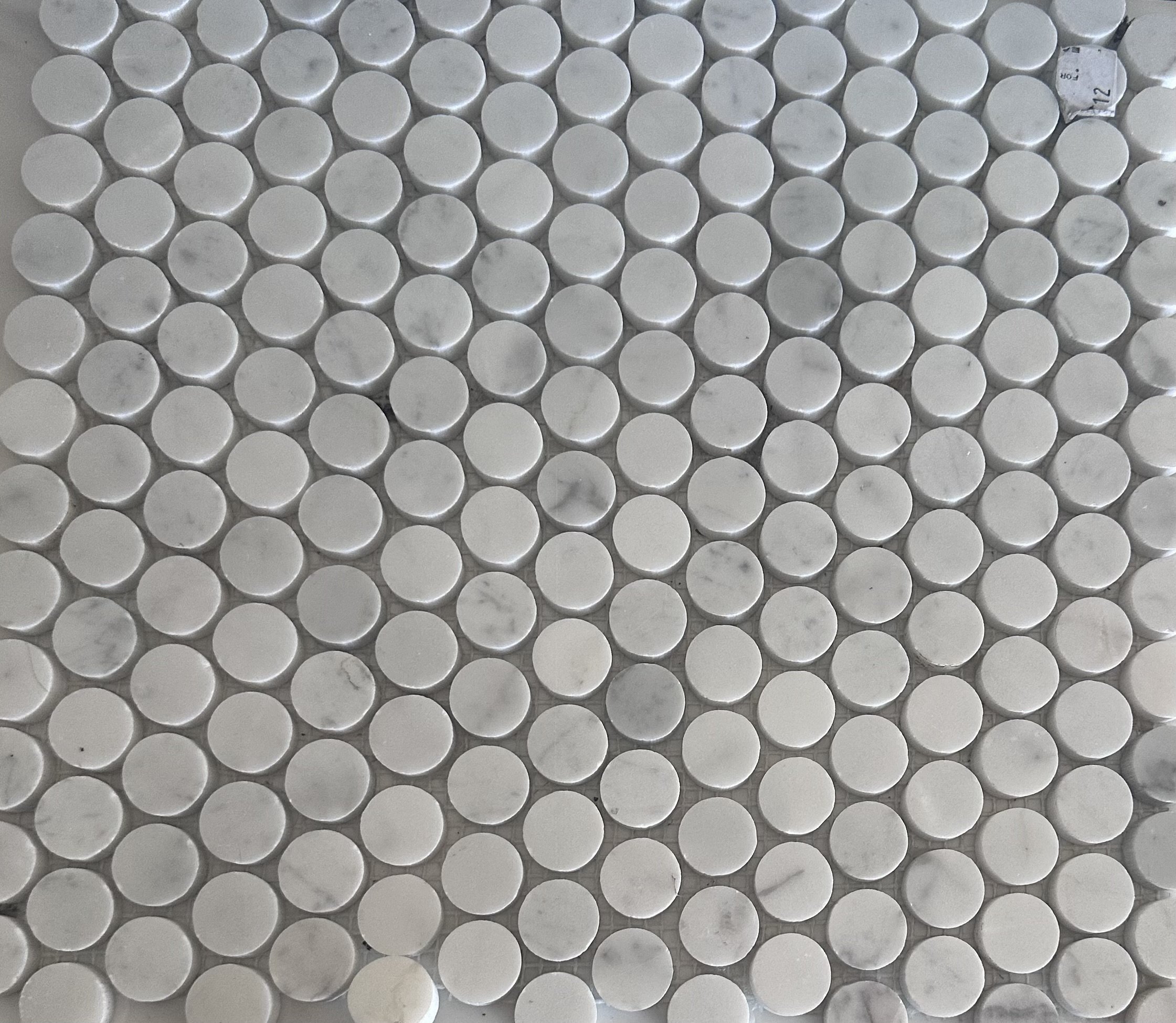 white circle mosaic