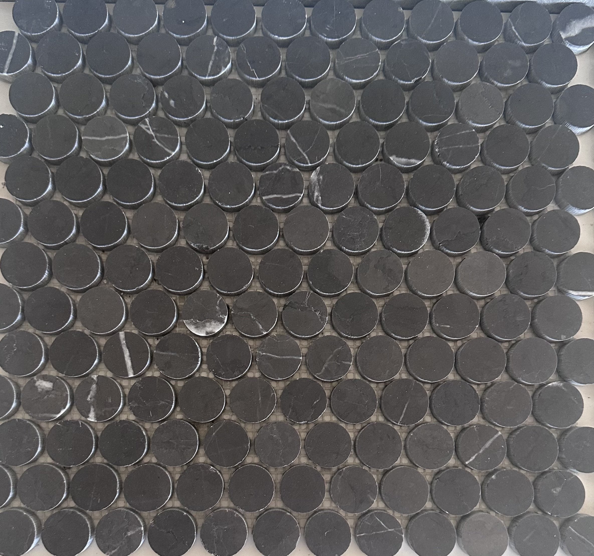 Dark grey circle mosaic
