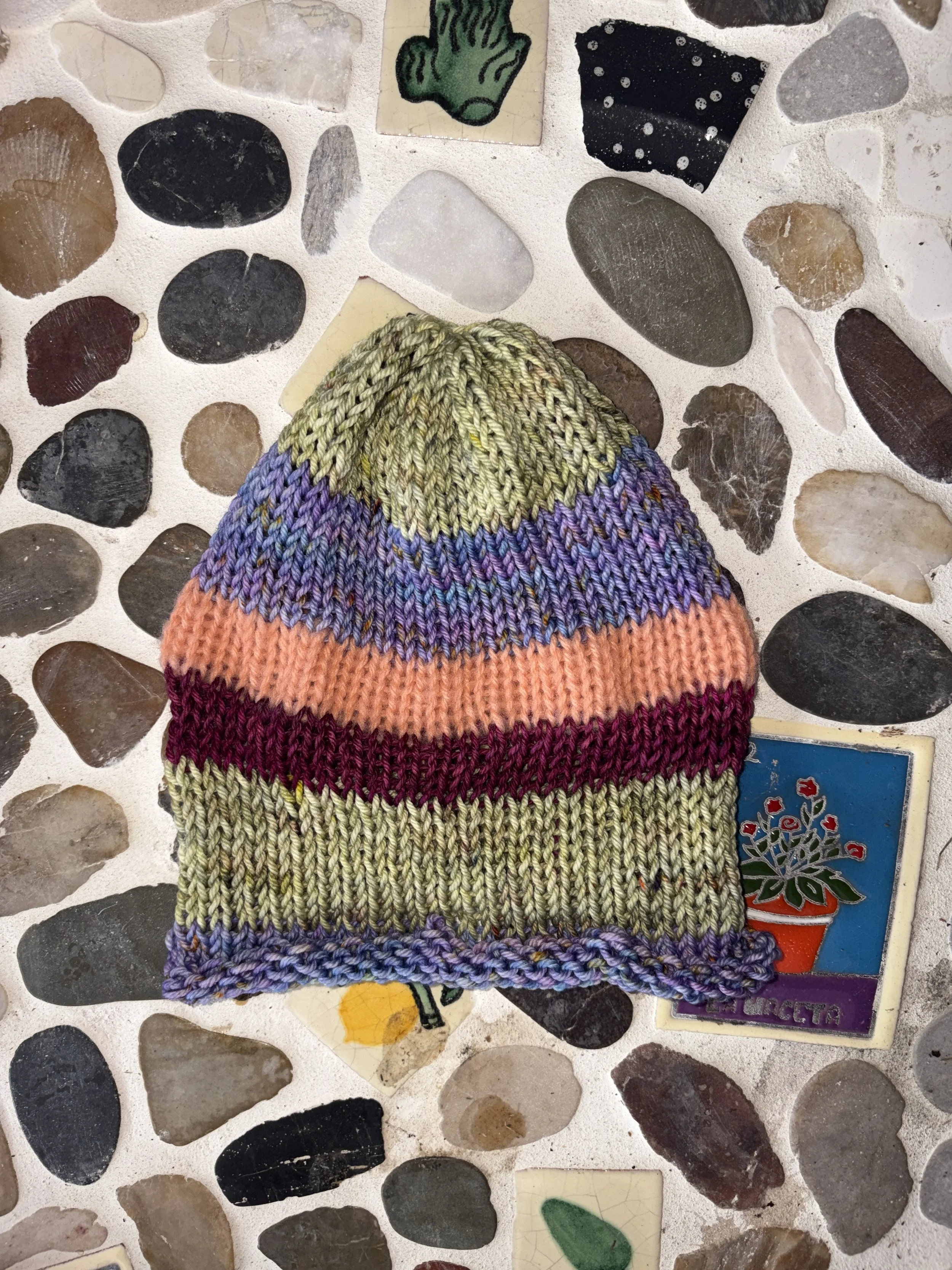 Lavendar, Strawberry, Raspberry, Sage Sundae Scrap Hat