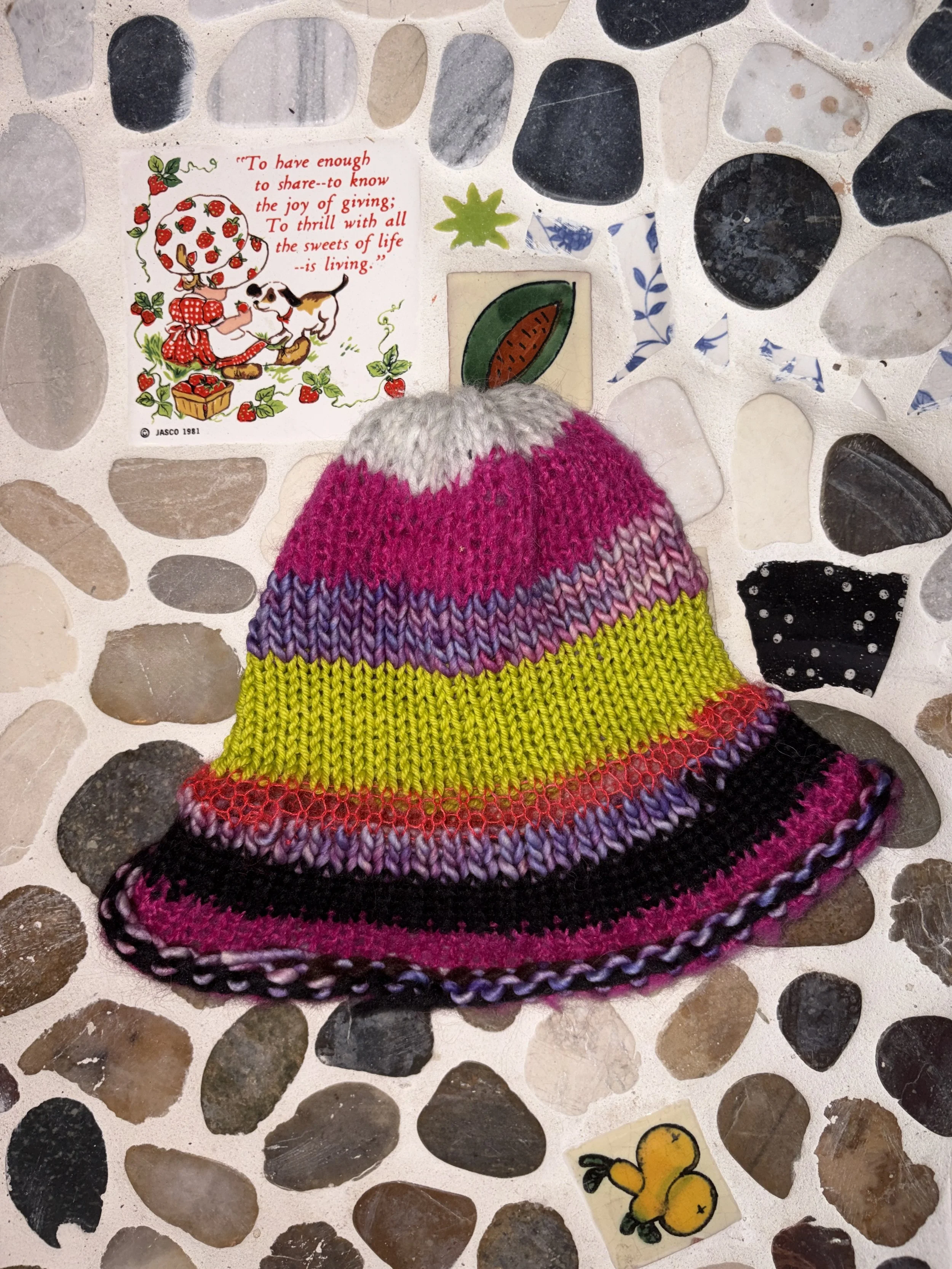 Flamingo Butterfly Flare Scrap Hat