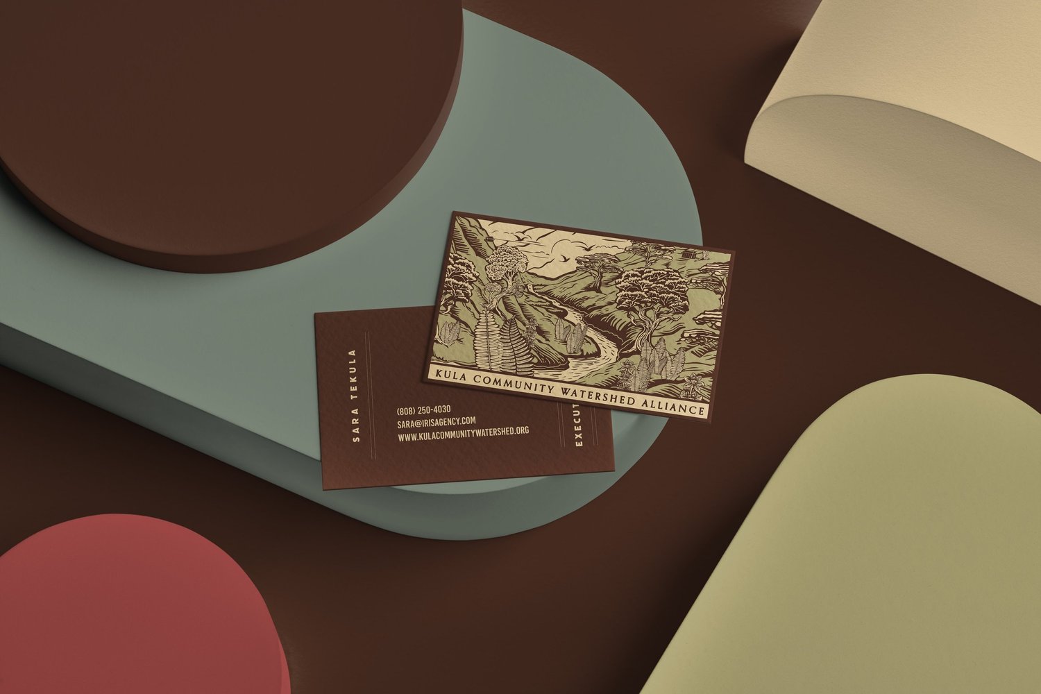 KCWA business card mockup
