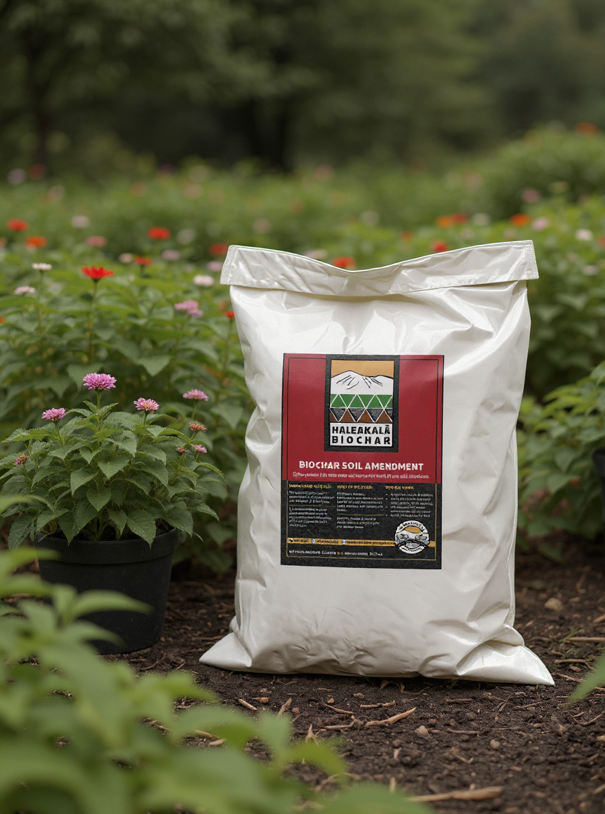 Haleakalā Biochar product packaging