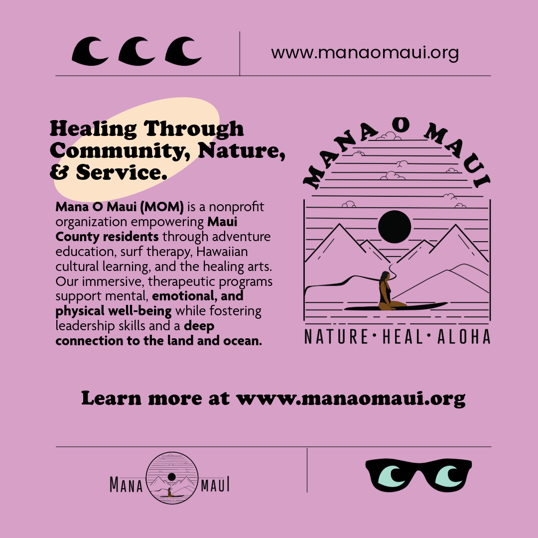 Mana O Maui social or communications graphic