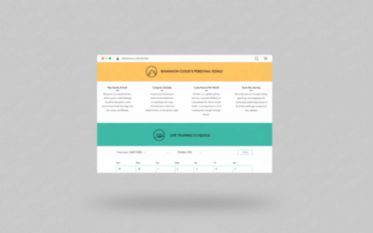 Website design mockup