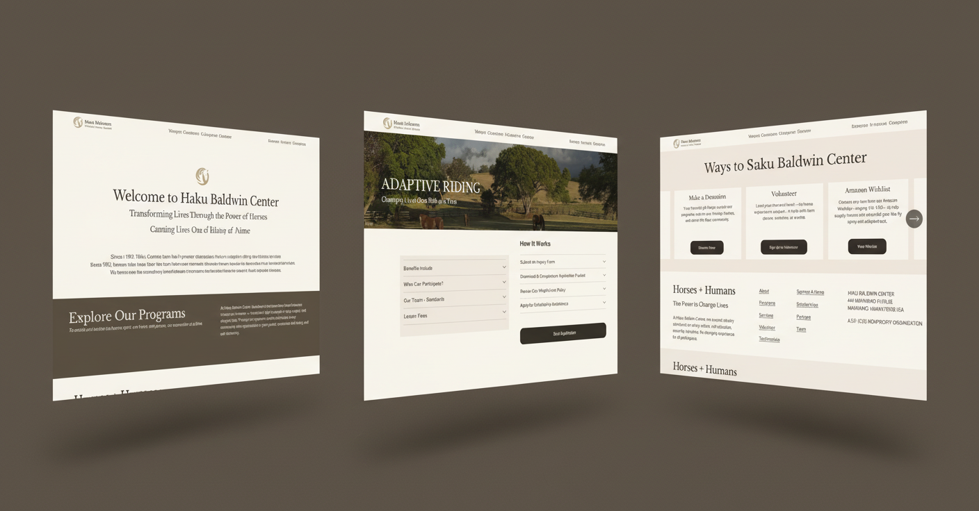 Haku Baldwin Center website, additional view