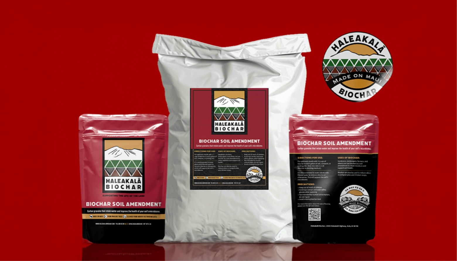 Haleakalā Biochar brand and product