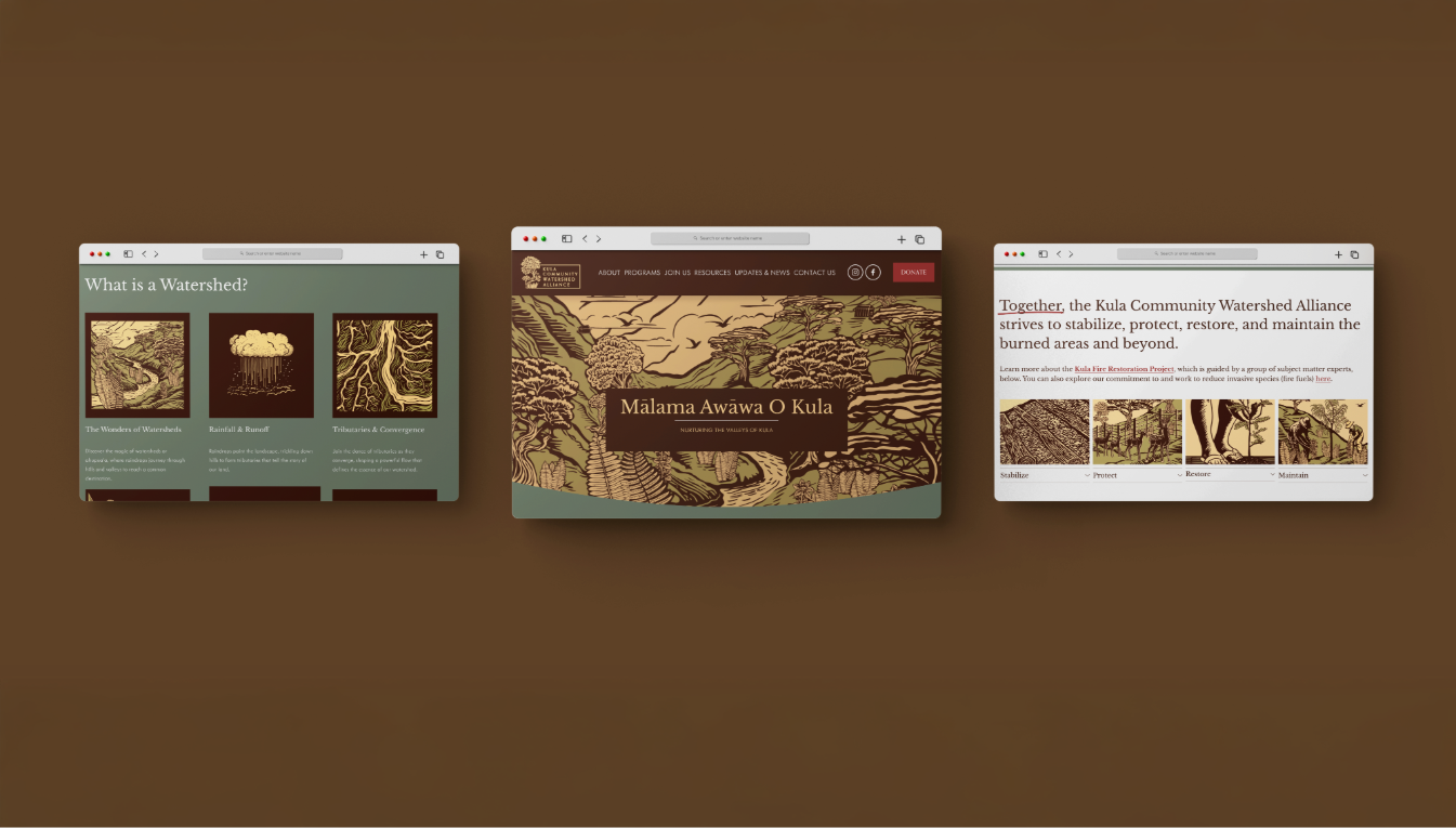 Website design mockup