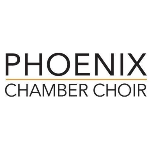Logo of Phoenix Chamber Choir with black text on white background