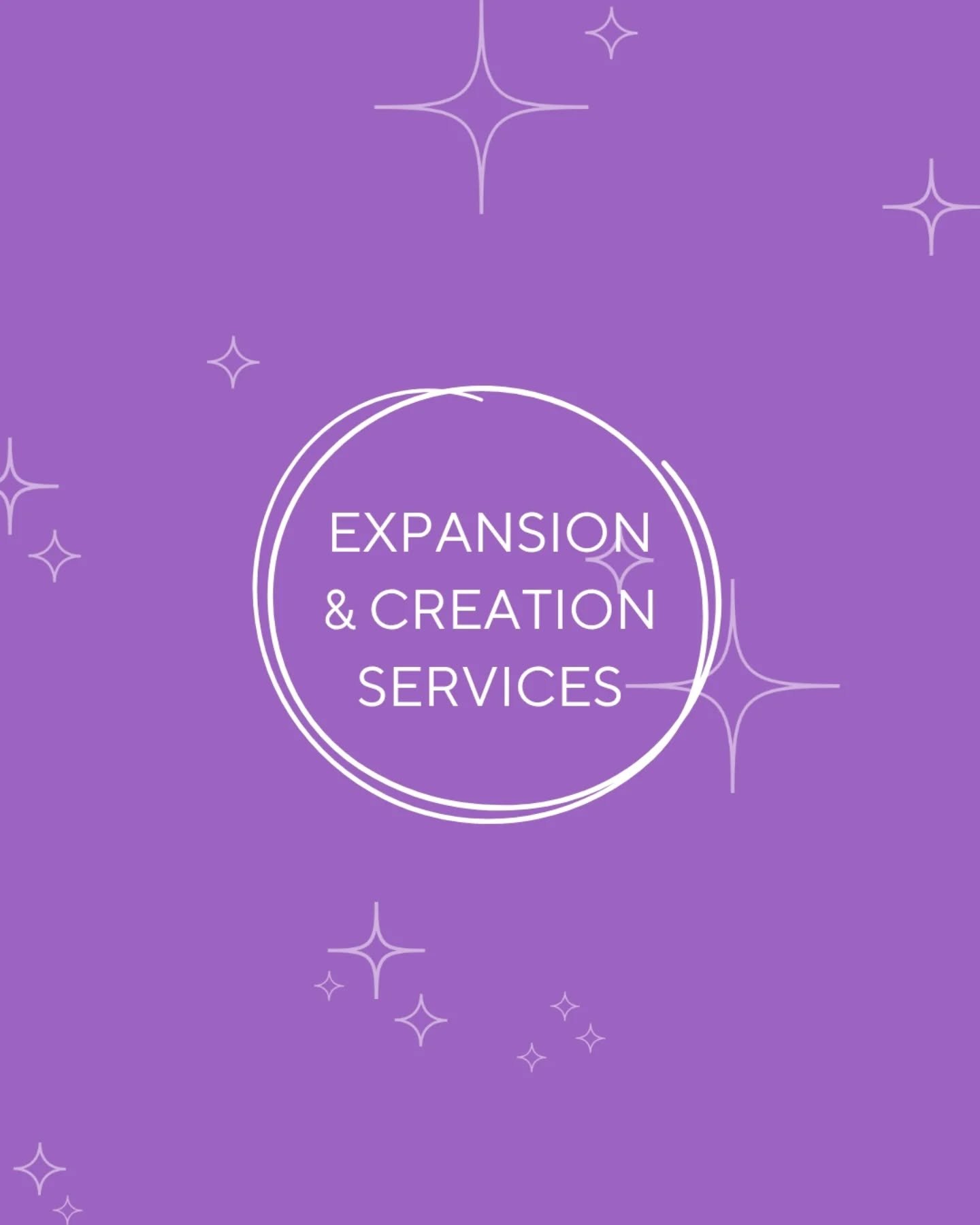 ⭐️ Expansion &amp; Creation ⭐️

The abilities to expand and create are two beautiful things 🦋

These are appointments for those looking for support during the process instead of raw dogging it through alone because there is always help available whe