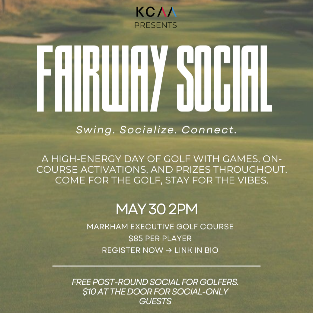 Join us for the KCAA Fairway Social — a fun, high-energy day of golf, connection, and community. Whether you’re a seasoned golfer or picking up a club for the first time, this event brings together young professionals and like-minded community member