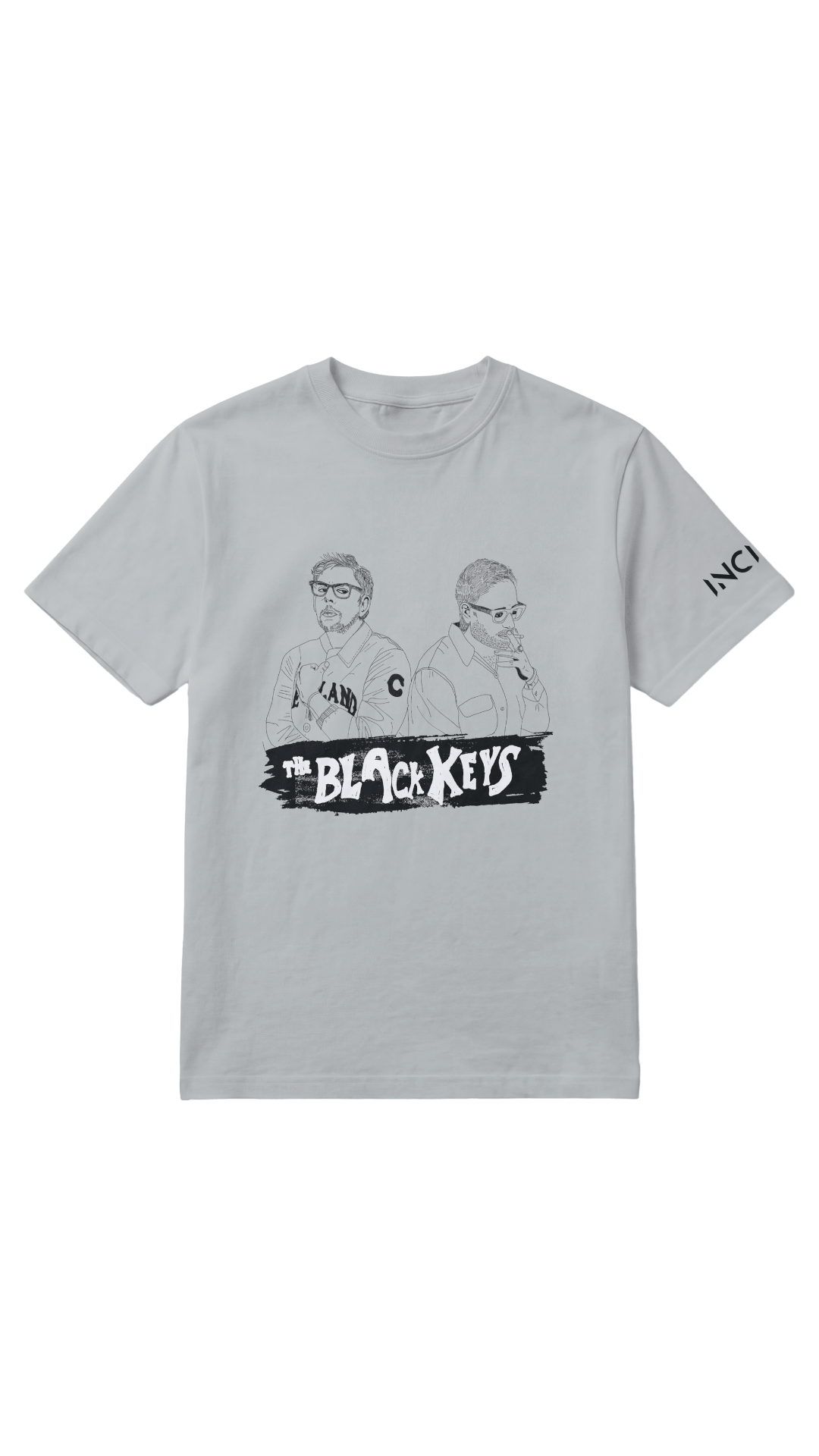 The Black Keys  - Camiseta unisex algodón grey silver