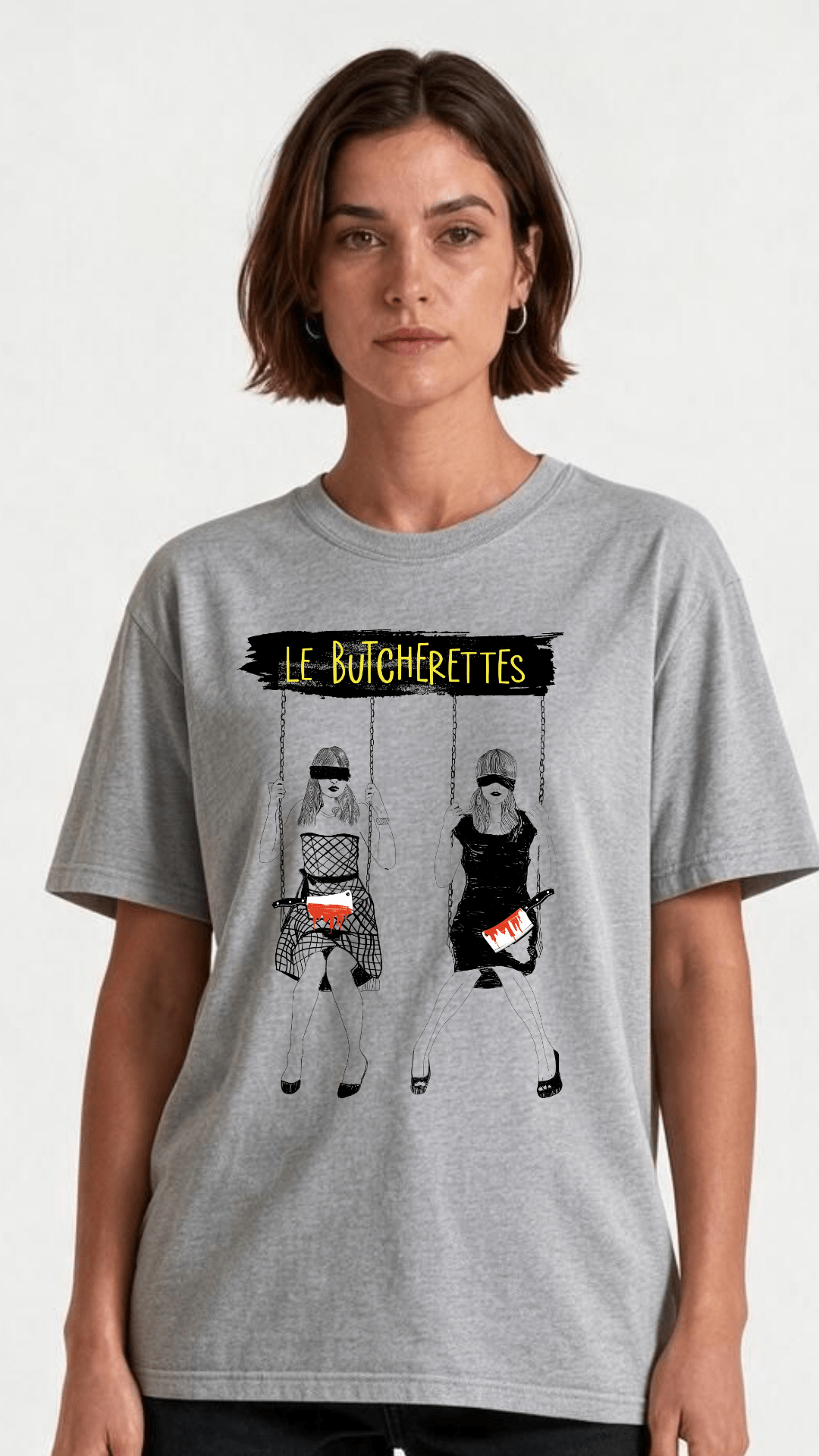 Camiseta unisex gris claro - Le Butcherettes