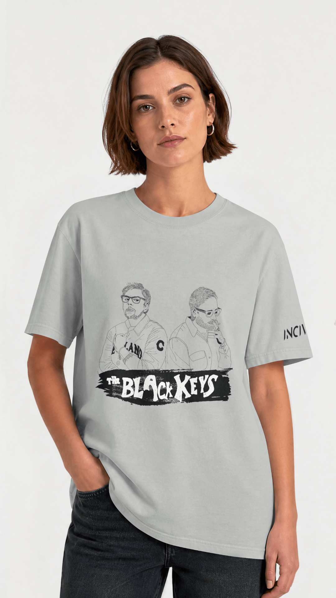 The Black Keys t-shirt I Grey light I Dark stone