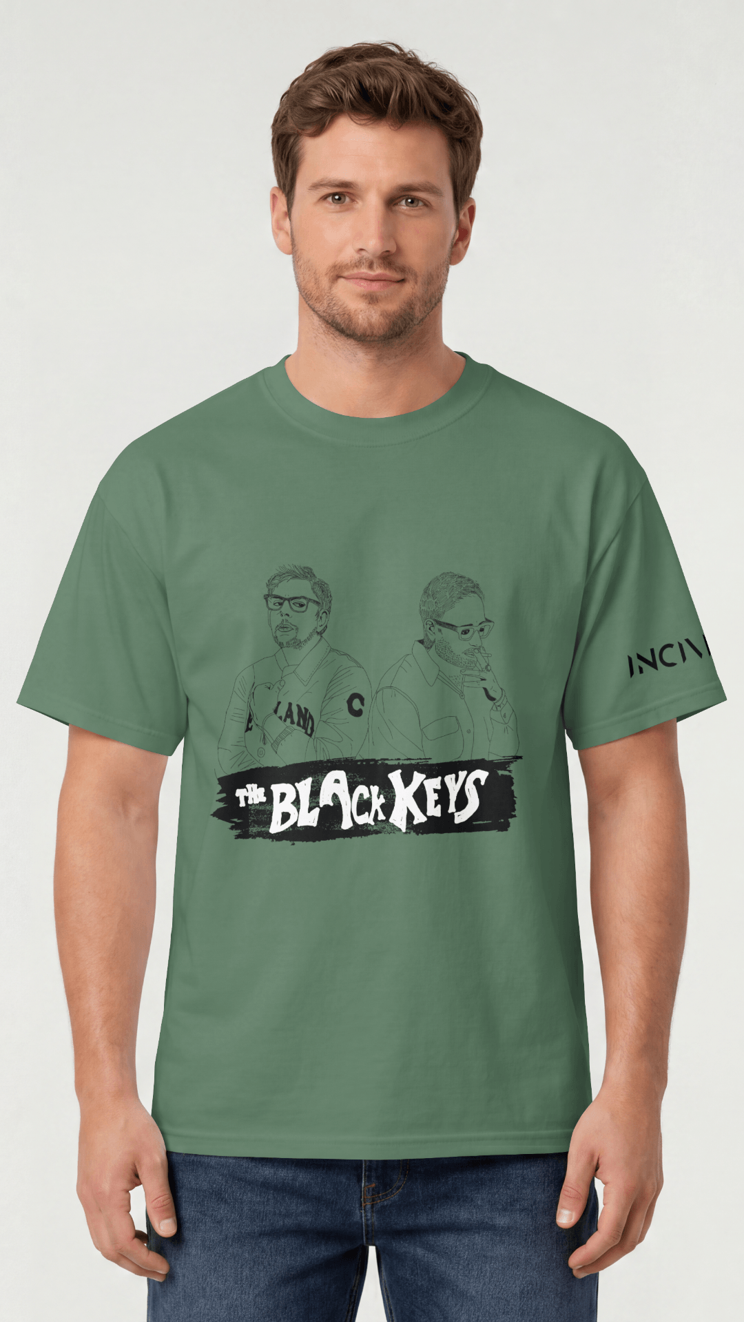 The Black Keys t-shirt I Verde militar