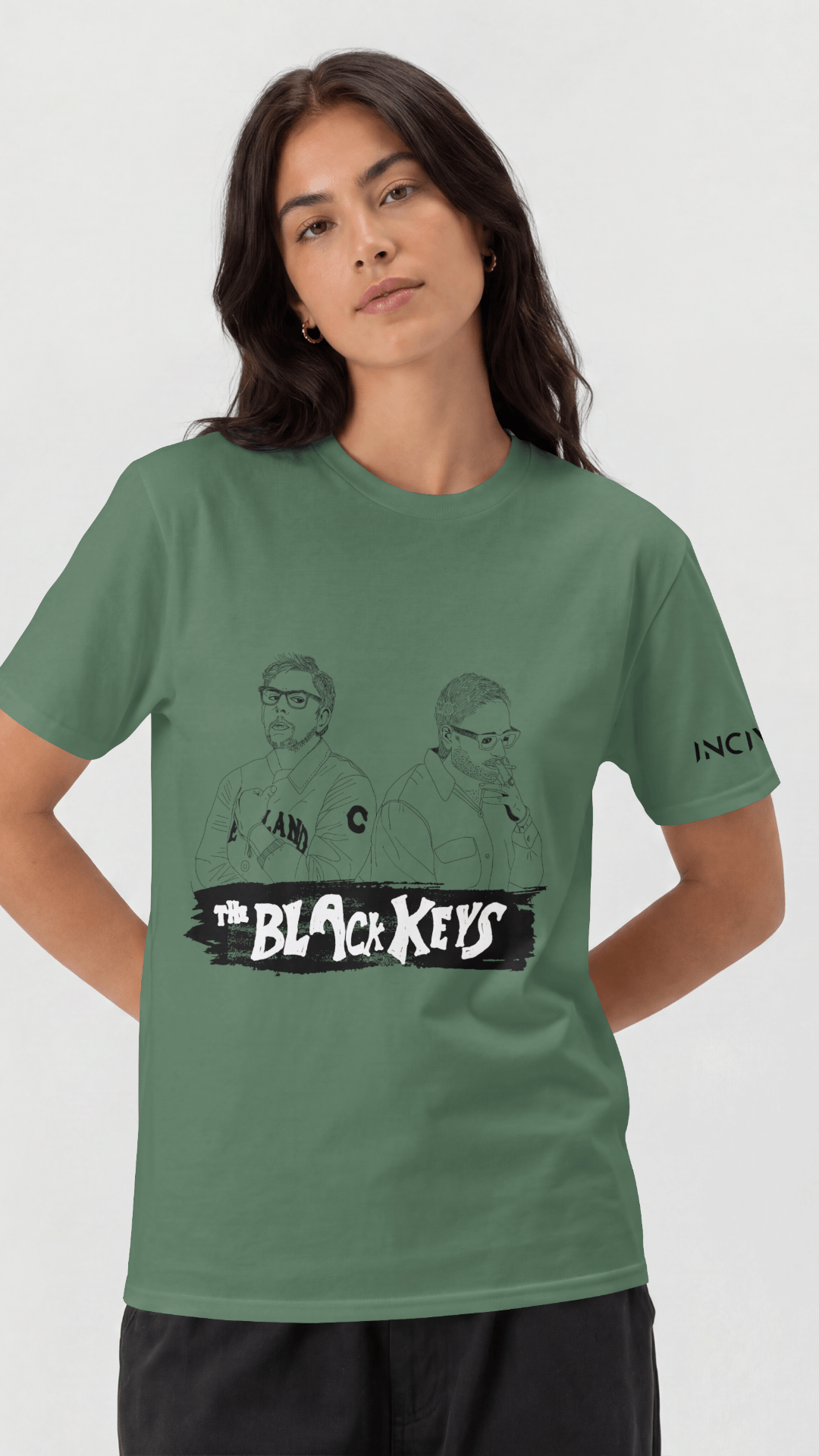 The Black Keys t-shirt I Verde militar