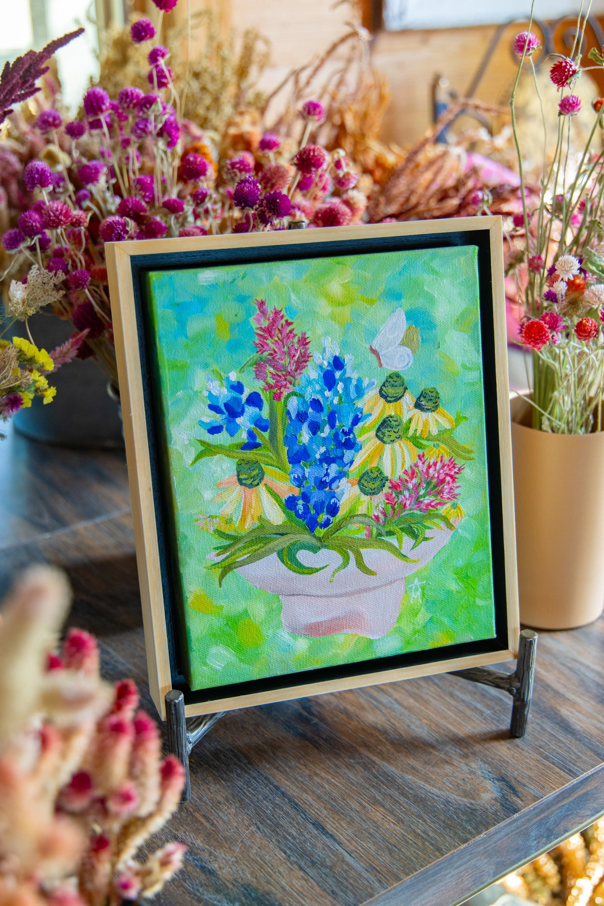 Texas Bloom & Brim Oil Painting