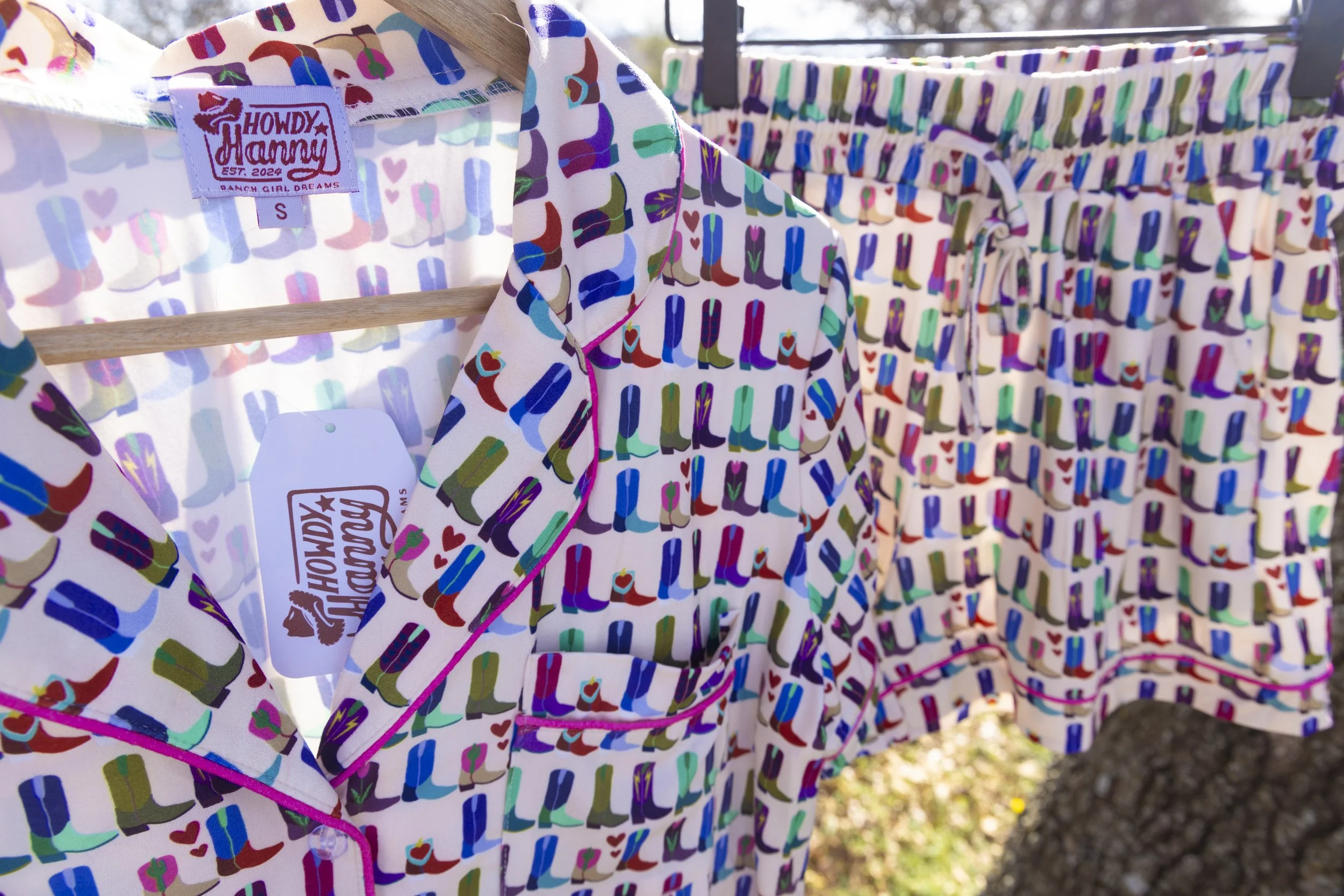 Howdy Hanny x Badhorse Canvas Boot Pajamas Collab