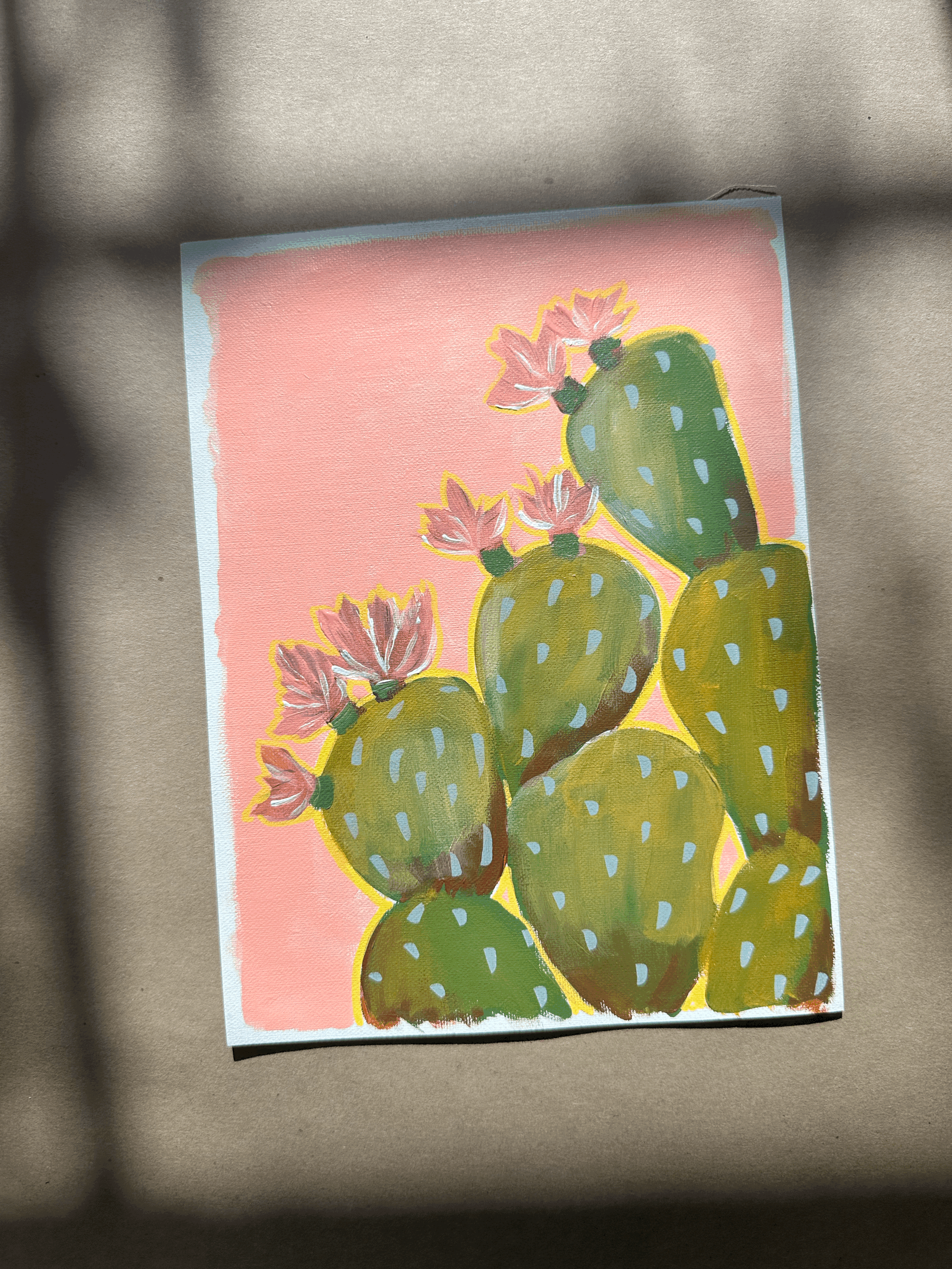 Prickly Pear and Pink Skies