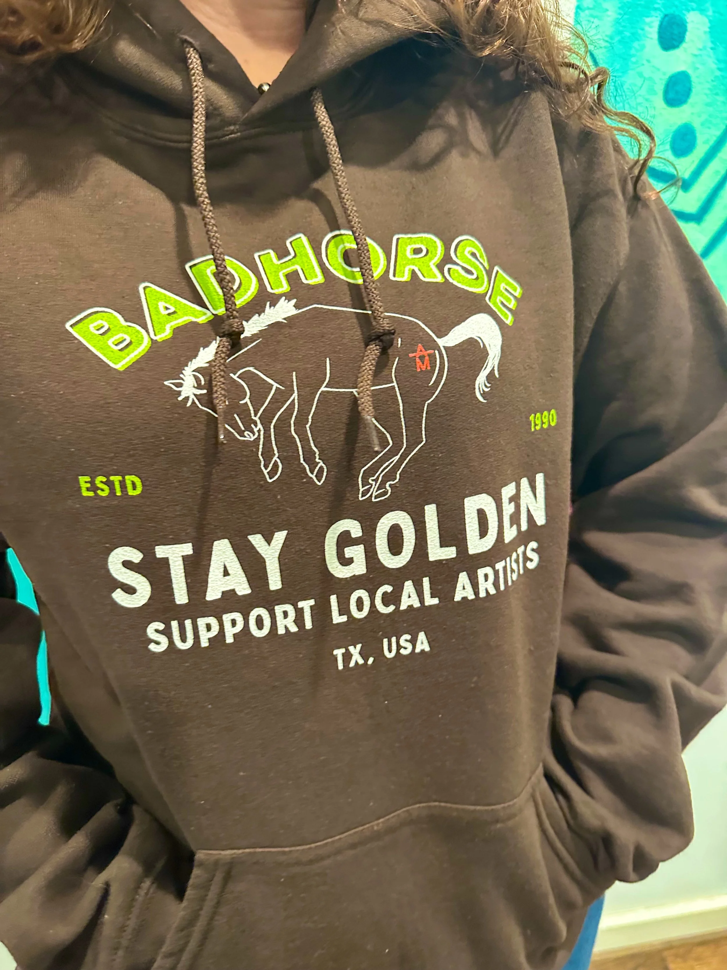 Badhorse Stay Golden Unisex Hoodie