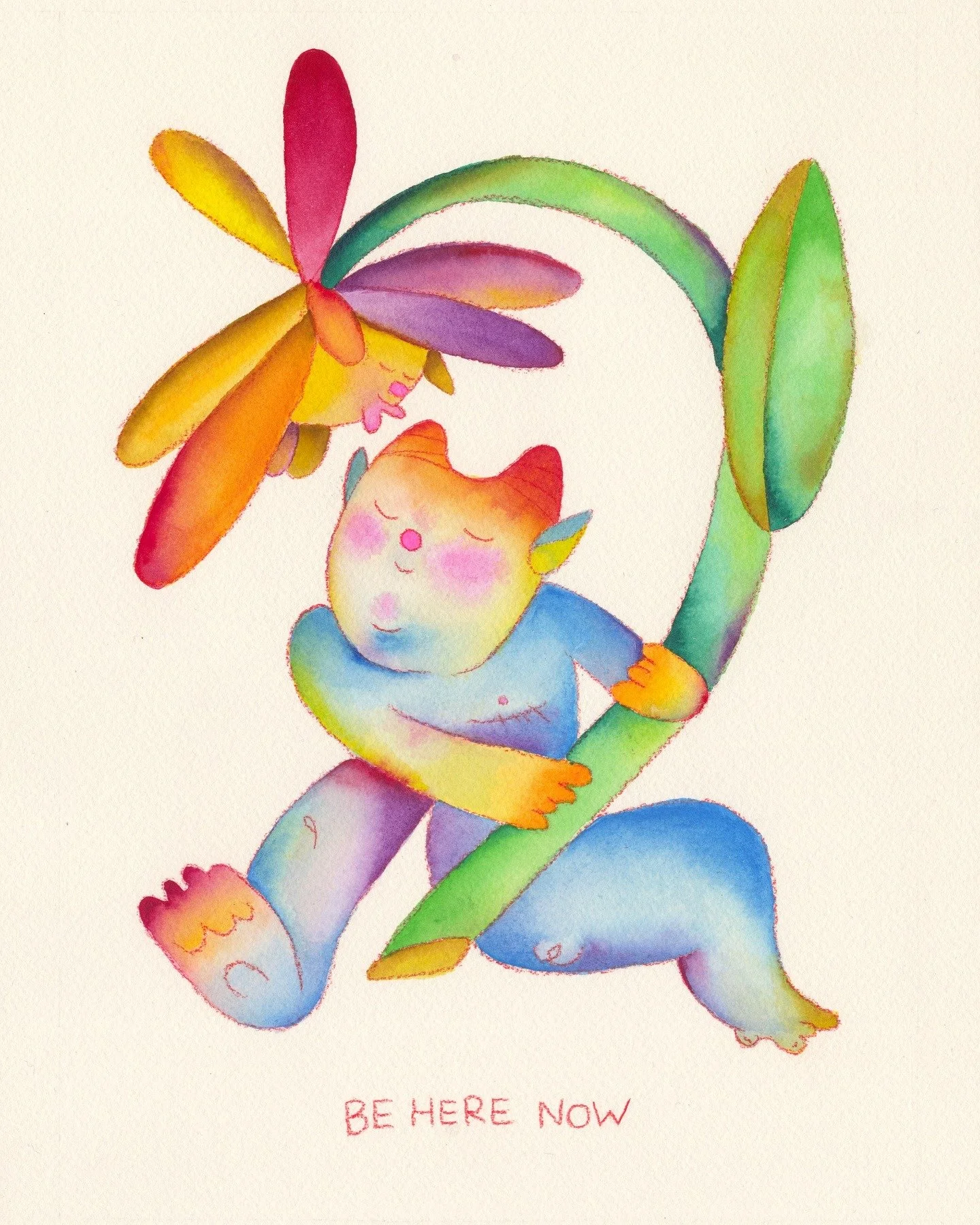 be here now — print