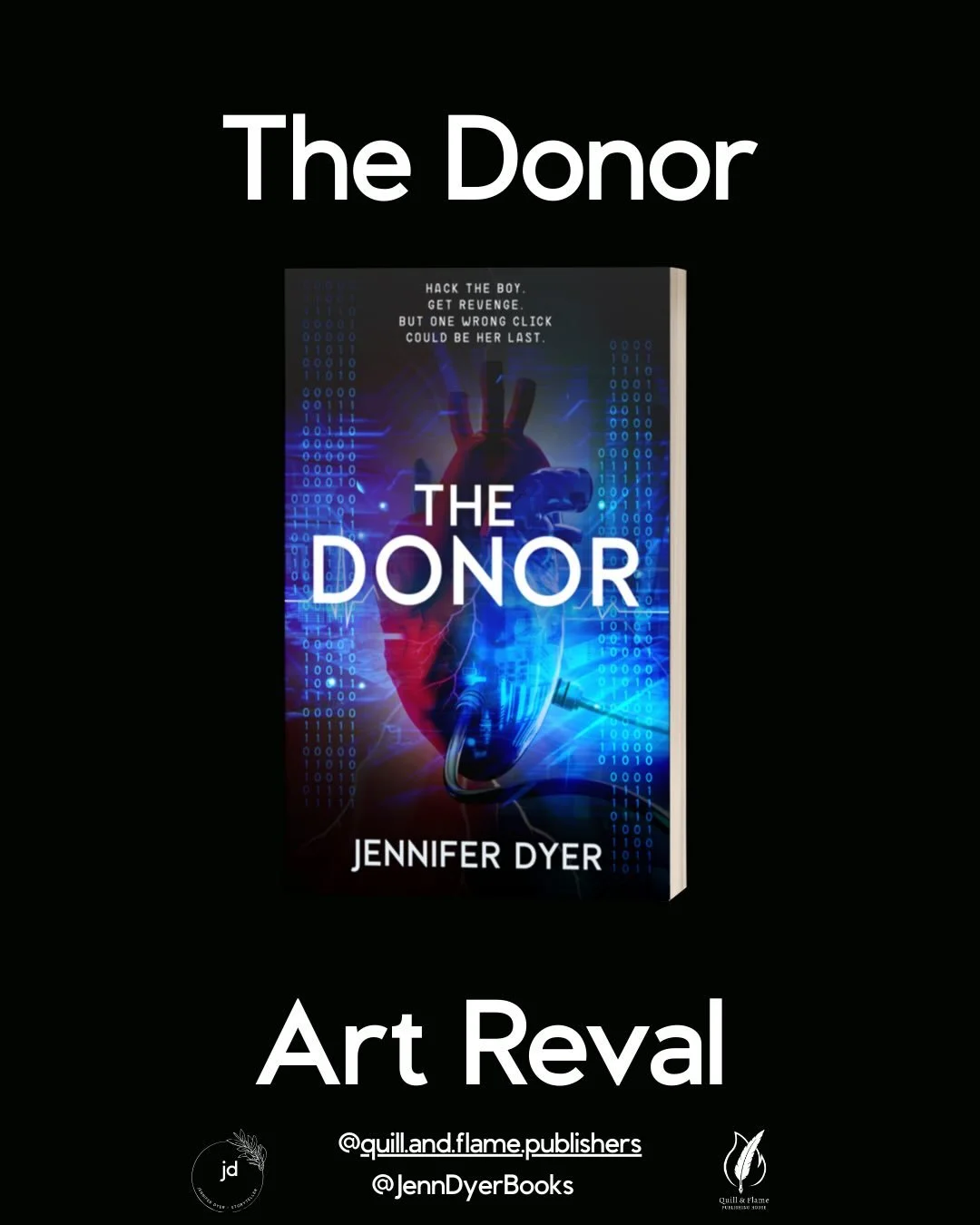 I&rsquo;ve been sitting on so many fun things for my upcoming young adult, high stakes, hacker, thriller, The Donor, including some fun art reveals. 

@loube.creative did a beautiful dab with the symbols and stickers. I also got ordered a couple of t