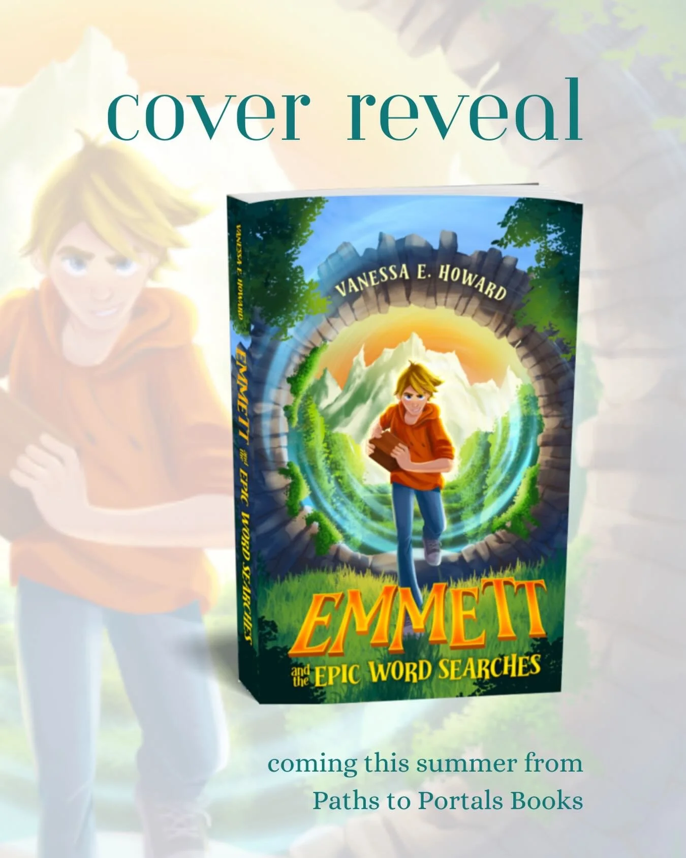 Happy cover reveal to @writervanessa !!! 
Do you love epic middle grade? What about portal fantasy? Me too! I can&rsquo;t wait to read this one. ❤️✨🪩

Eleven-year-old Emmett is having the worst birthday ever. He bombs an important reading test, gets