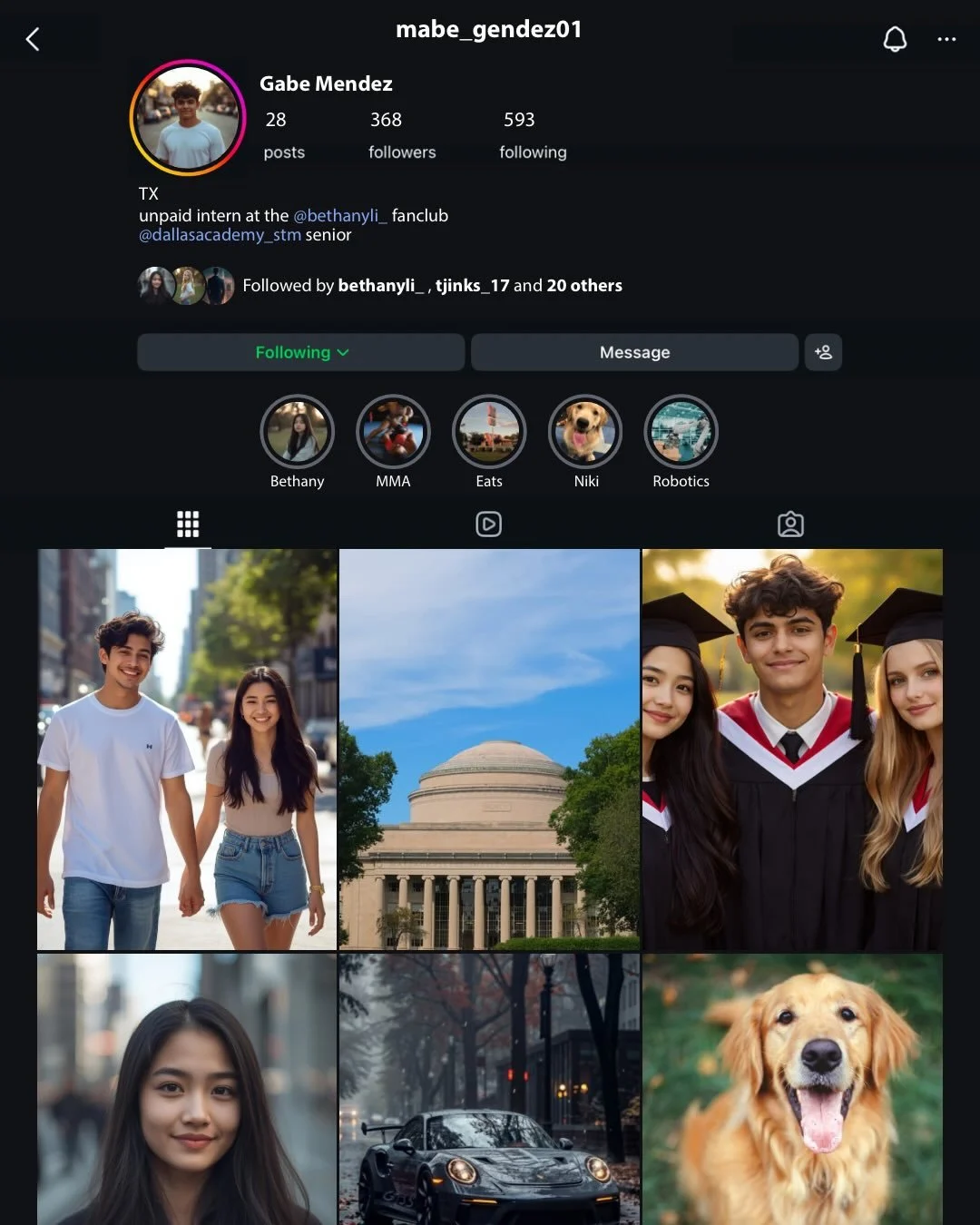 If the characters from my YA hacker thriller, THE DONOR, had Instagram accounts&hellip;
Meet Gave Mendez

⚛️Teen genius. 
⚛️Sports car enthusiast. 
⚛️Aspires to be a forensic pathologist to fight injustice. 
⚛️Loves Nikki, his Golden Retriever. 
⚛️Th