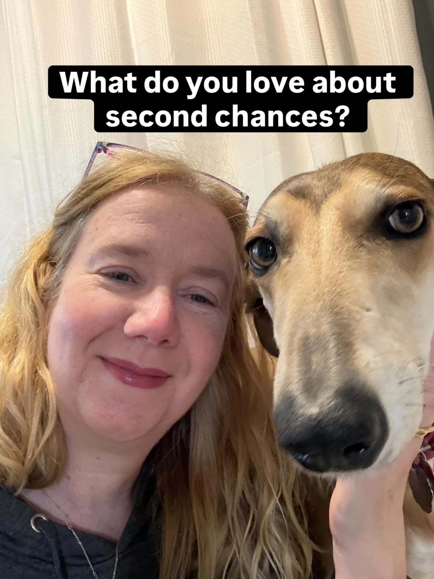 Emma is helping me take a moment to think about second chances. Today is a Second-Chance Day for me. 16 years ago cancer and some resulting infections almost took my life.

Sixteen-years ago, I lay on the floor next to my Labrador, Missy. My body was
