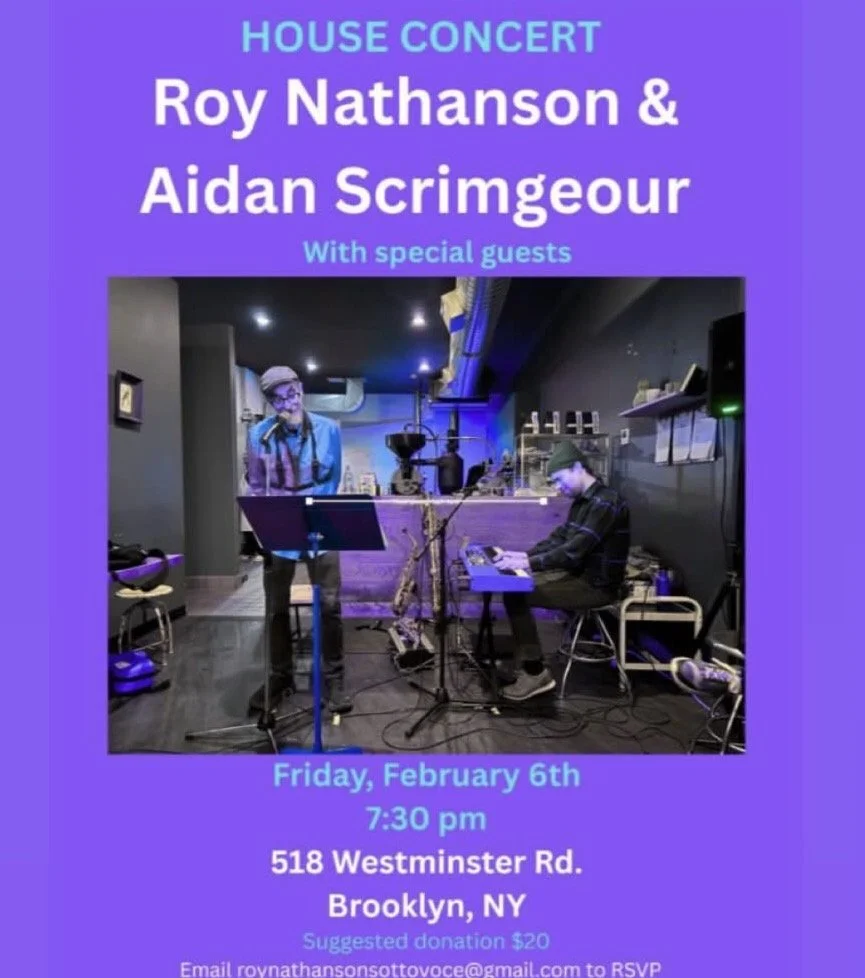 House Concert with Roy Nathanson and Aidan Scrimgeour