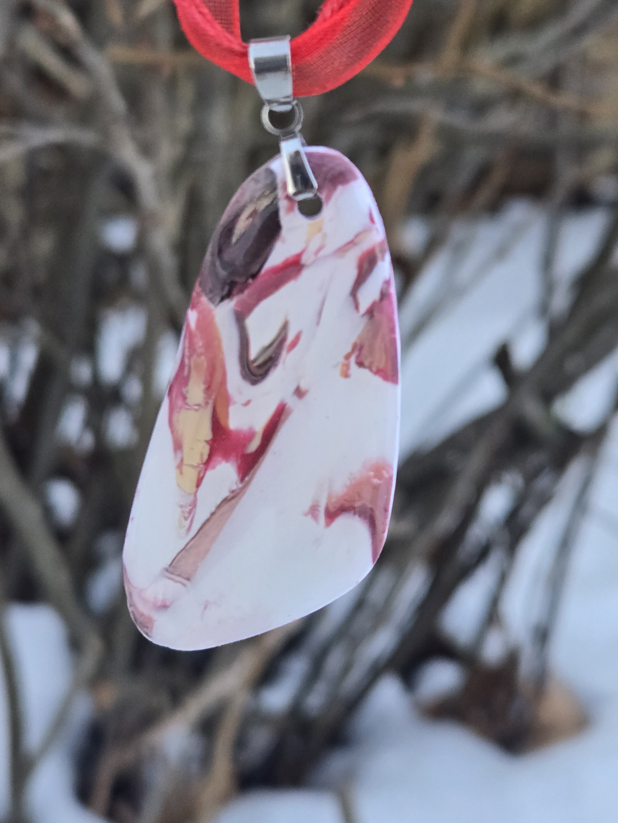 Handmade Clay & Resin Necklace