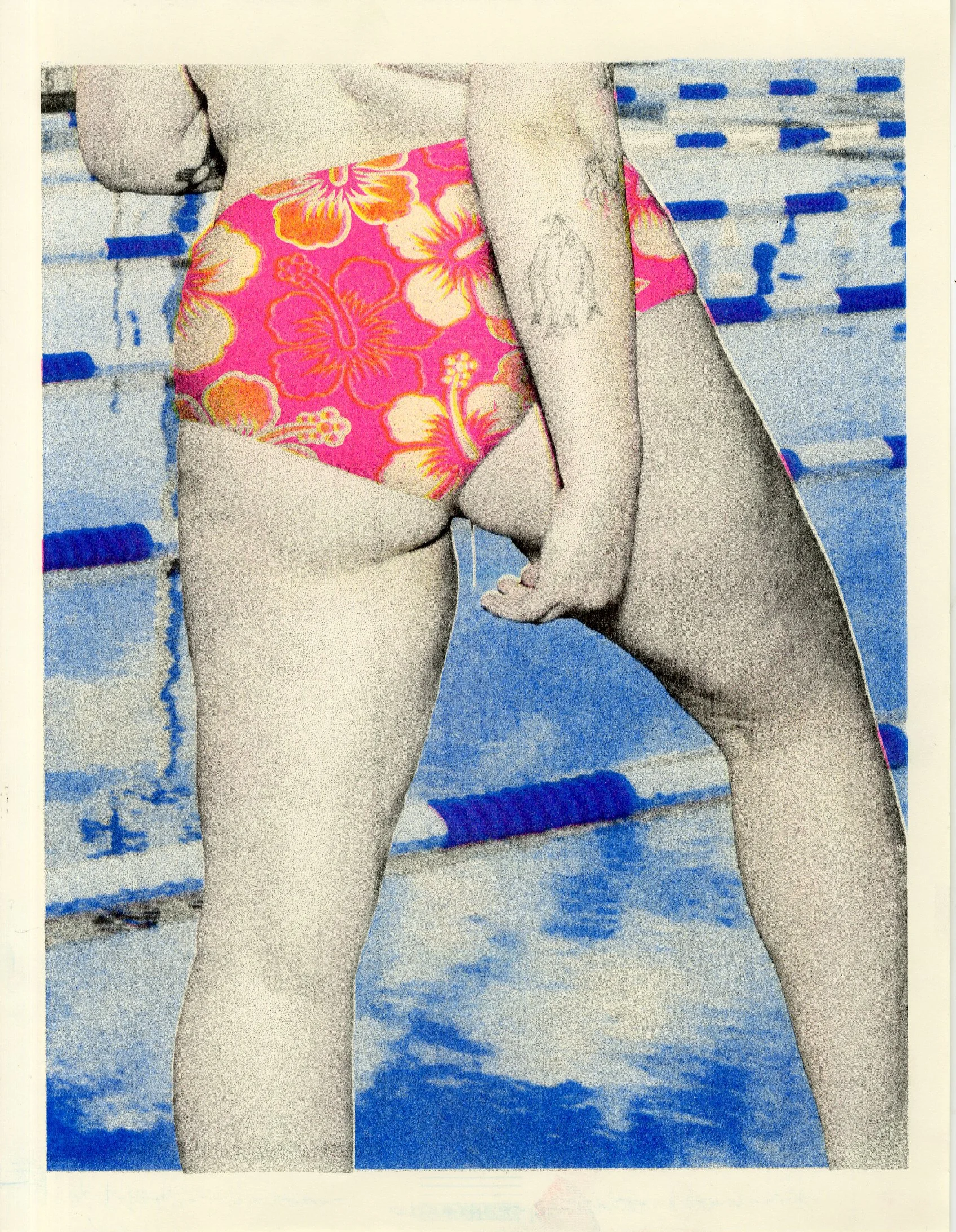risograph printed photograph